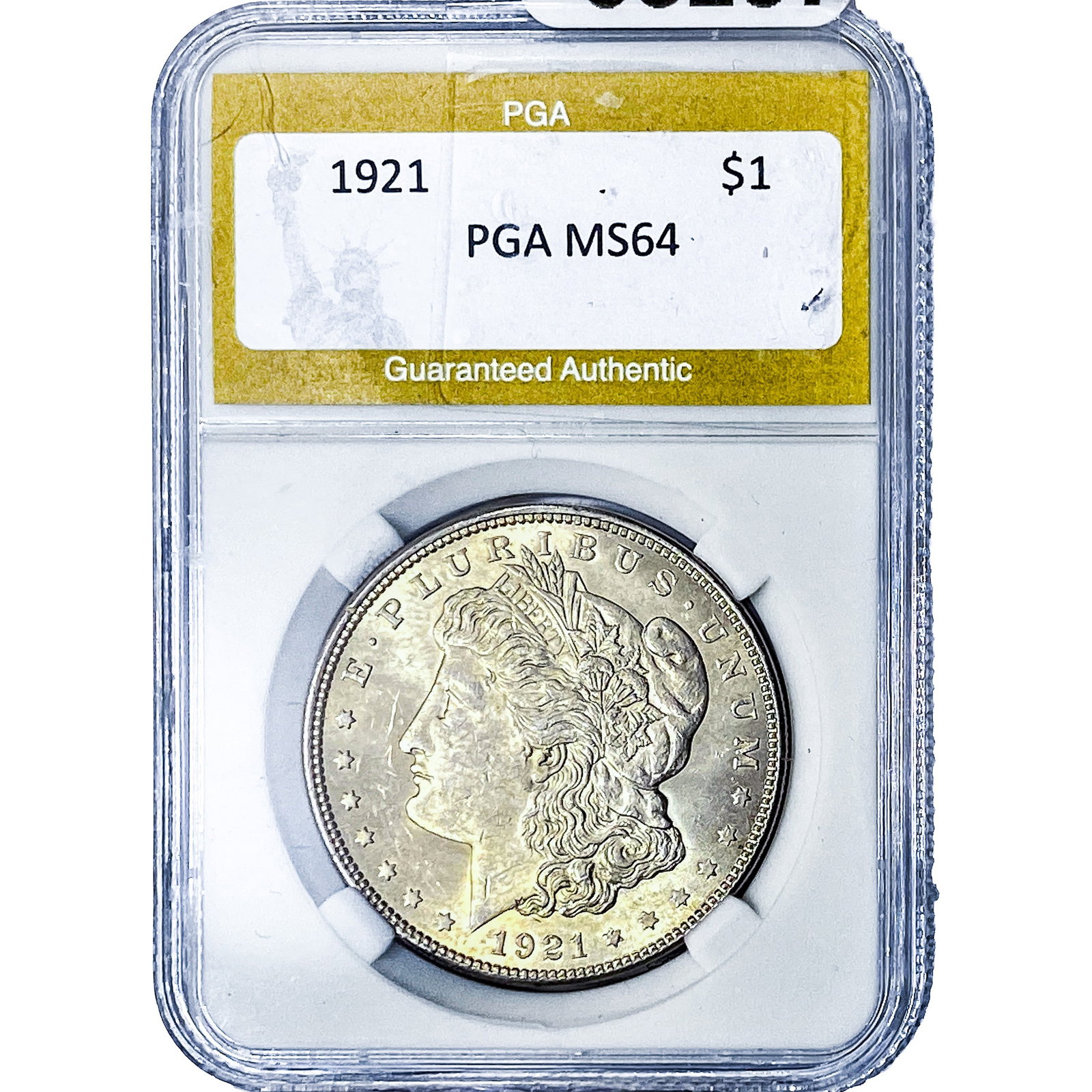 1921 Morgan Silver Dollar PGA MS64: 1921 Morgan Silver Dollar PGA MS64
