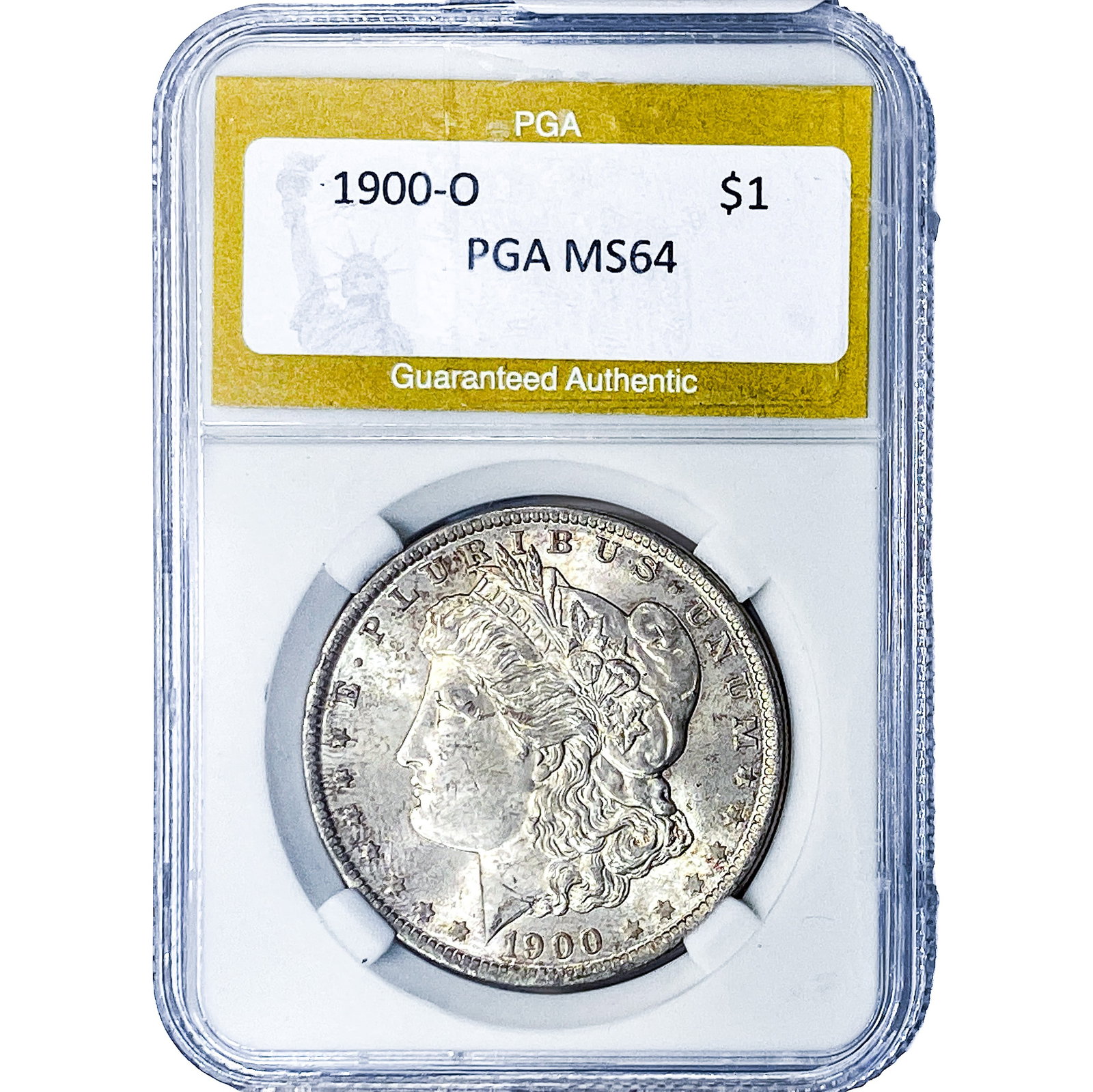 1900-O Morgan Silver Dollar PGA MS64: 1900-O Morgan Silver Dollar PGA MS64