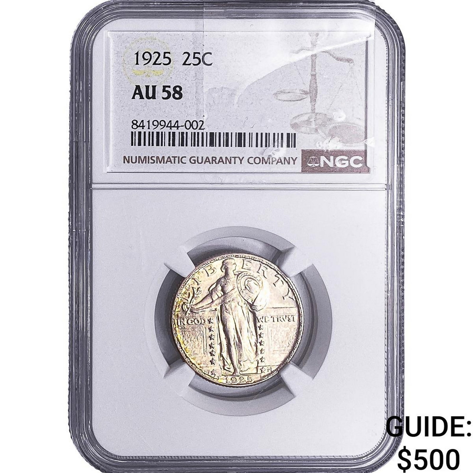 1925 Standing Liberty Quarter NGC AU58 (1 of 2)