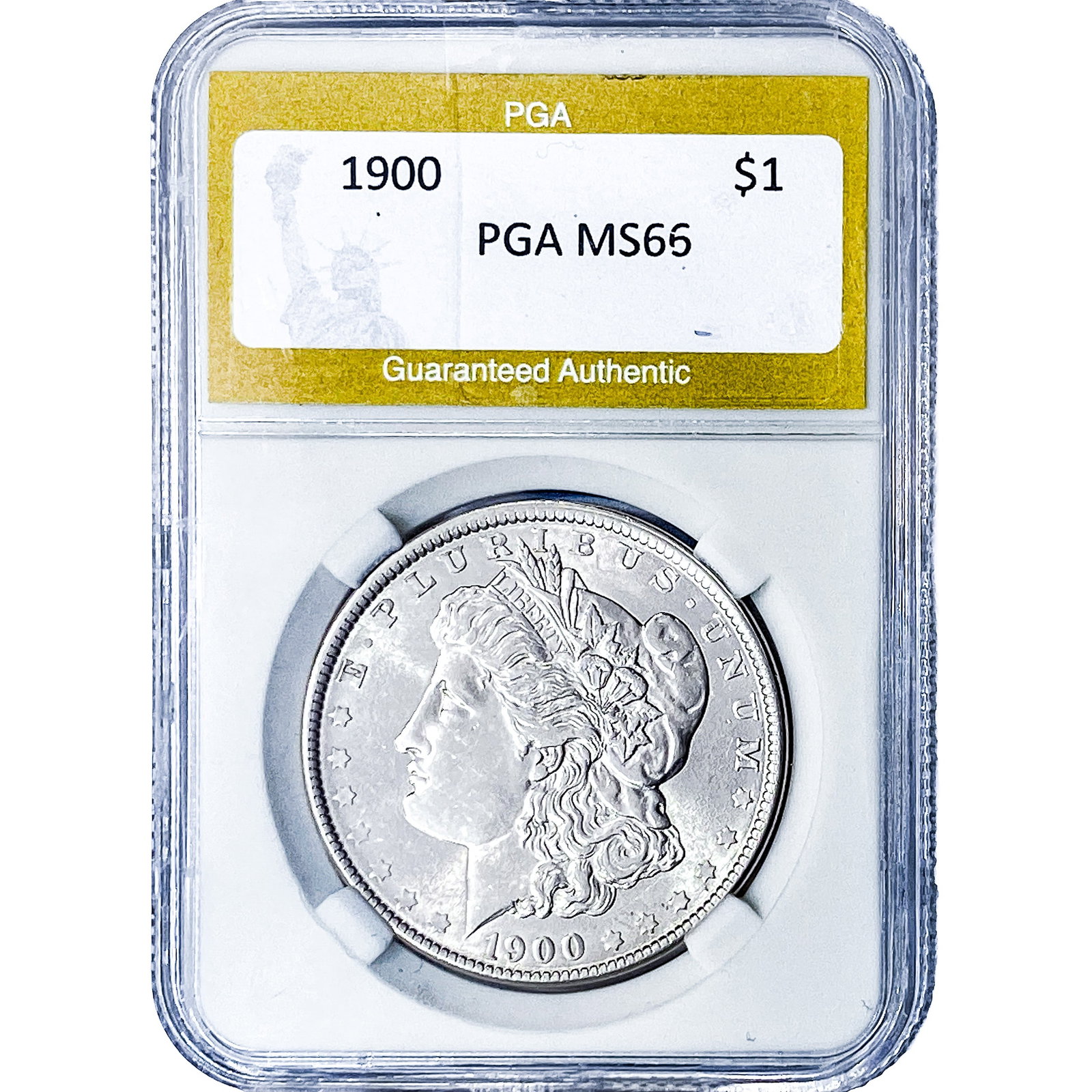 1900 Morgan Silver Dollar PGA MS66: 1900 Morgan Silver Dollar PGA MS66