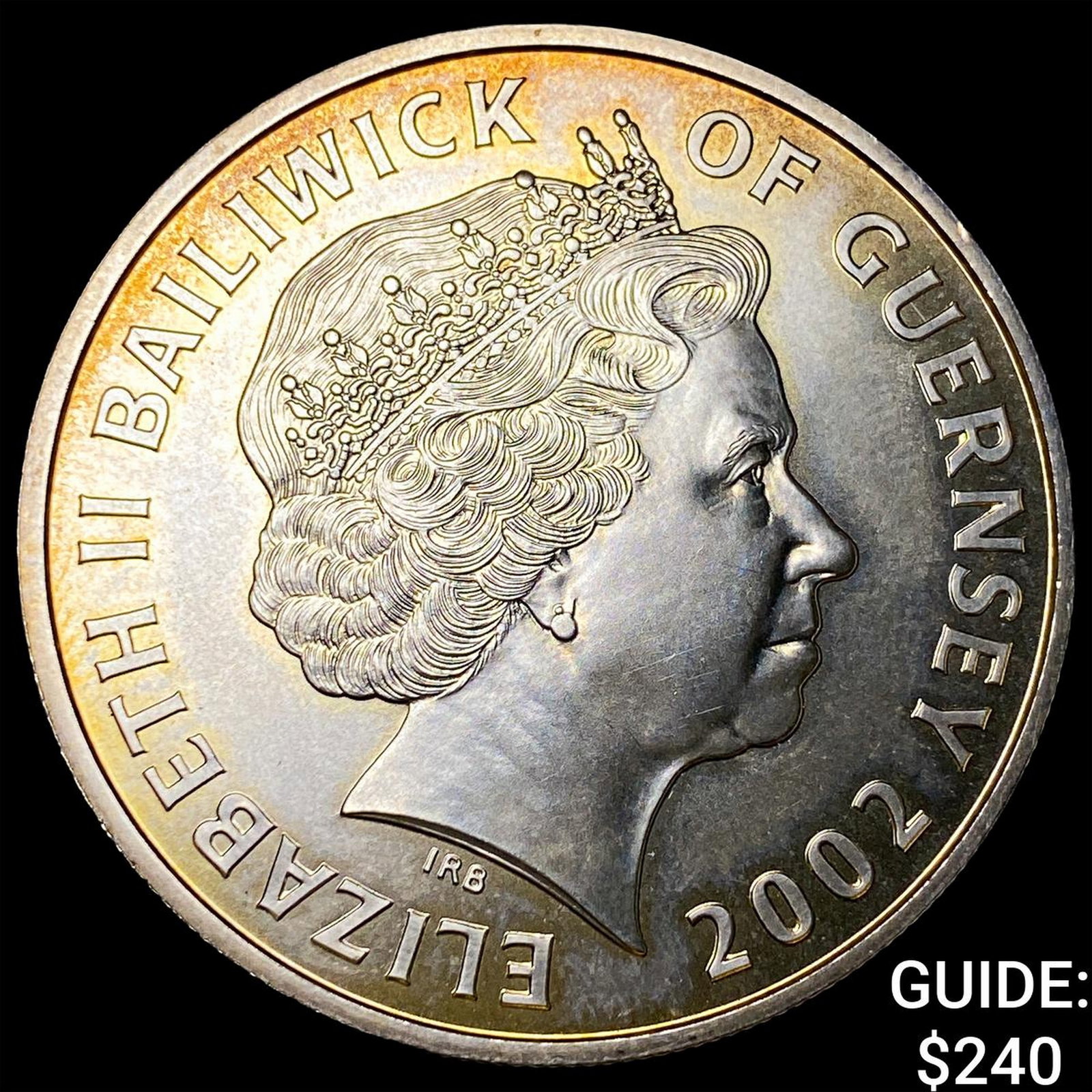2002 Guernsey Silver 1 Pound .919 ASW: 2002 Guernsey Silver 1 Pound .919 ASW