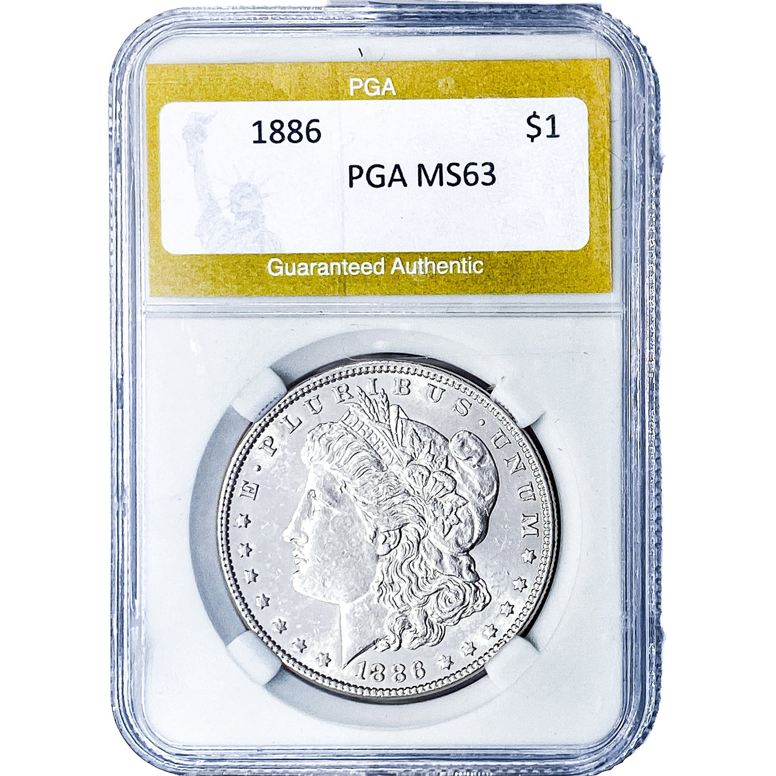 1886 Morgan Silver Dollar PGA MS63 (1 of 2)