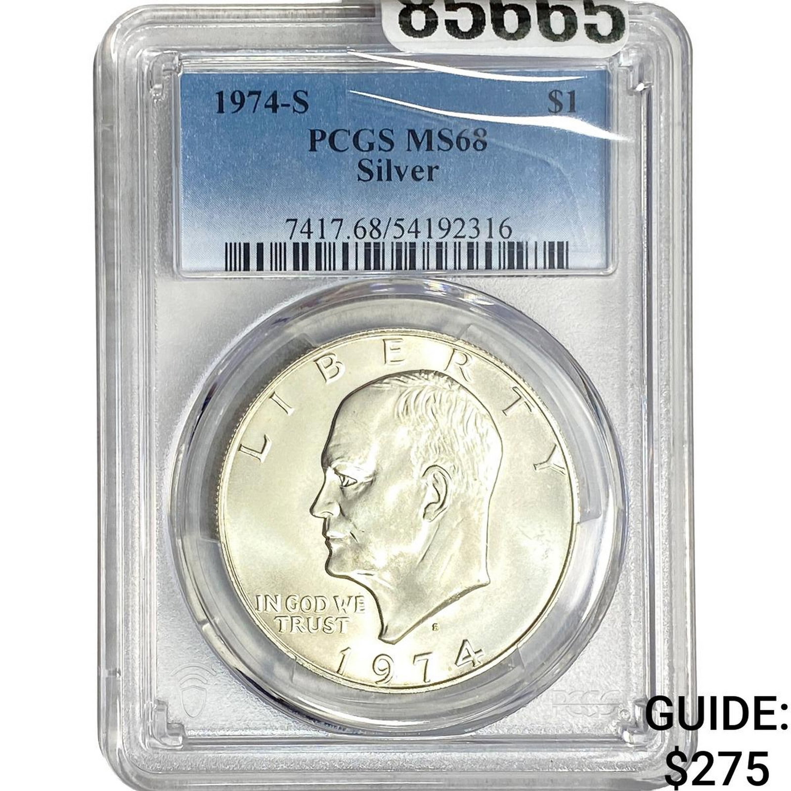 1974-S Eisenhower Dollar PCGS MS68 Silver: 1974-S Eisenhower Dollar PCGS MS68 Silver