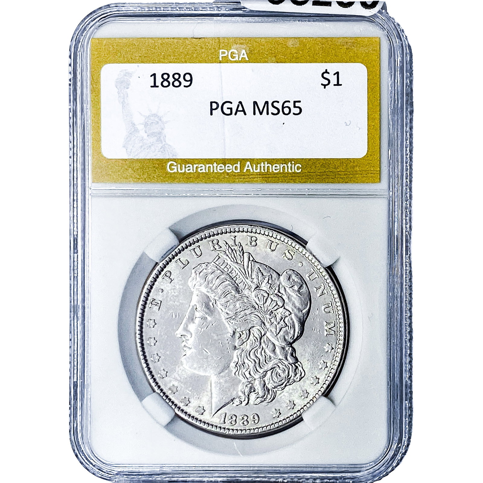 1889 Morgan Silver Dollar PGA MS65: 1889 Morgan Silver Dollar PGA MS65