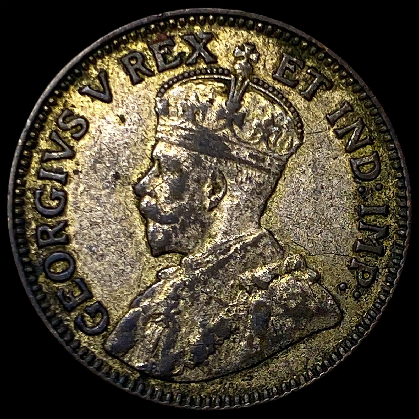 1922 British East Africa Silver 50 Cents: 1922 British East Africa Silver 50 Cents