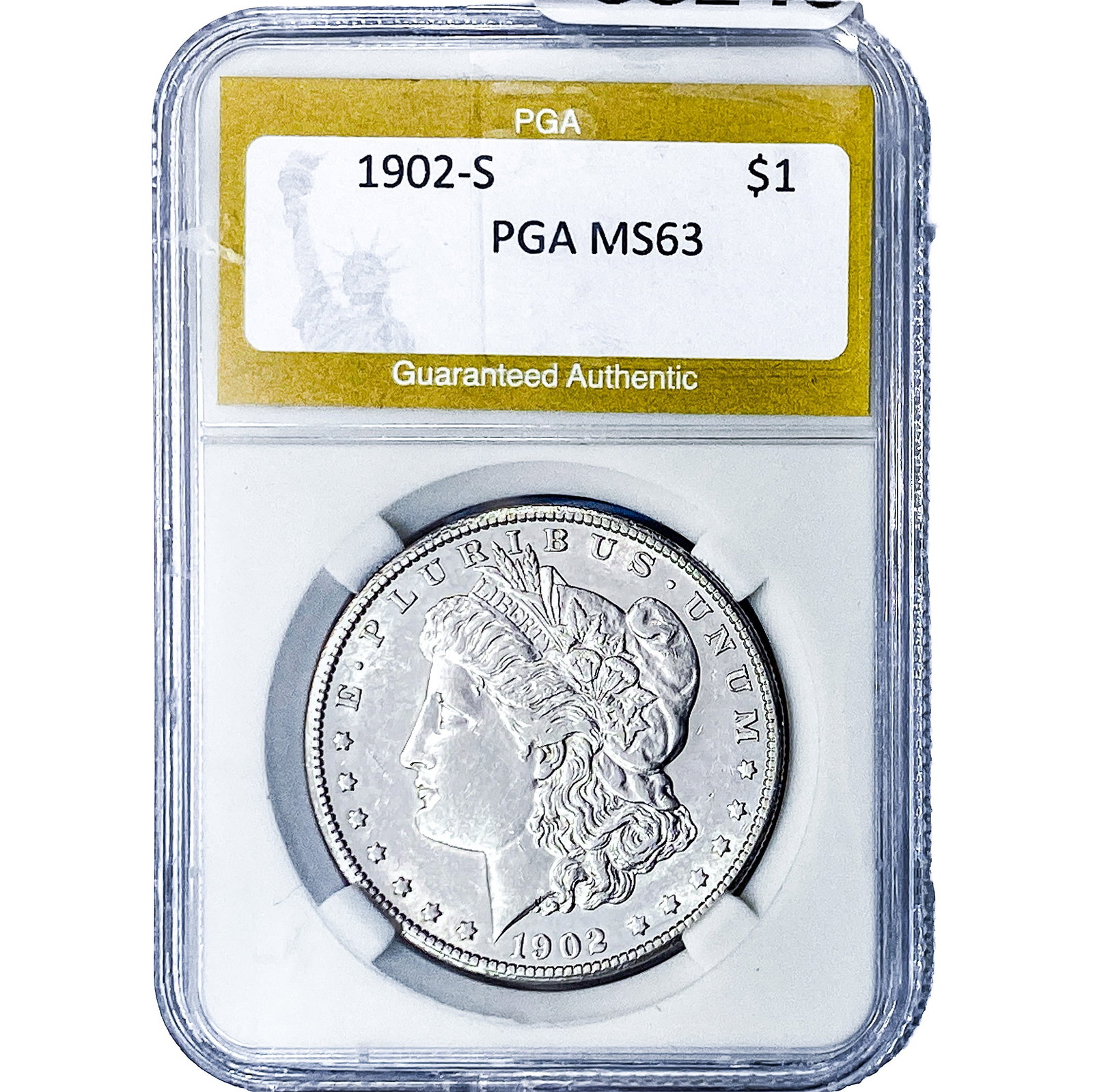 1902-S Morgan Silver Dollar PGA MS63 (1 of 2)
