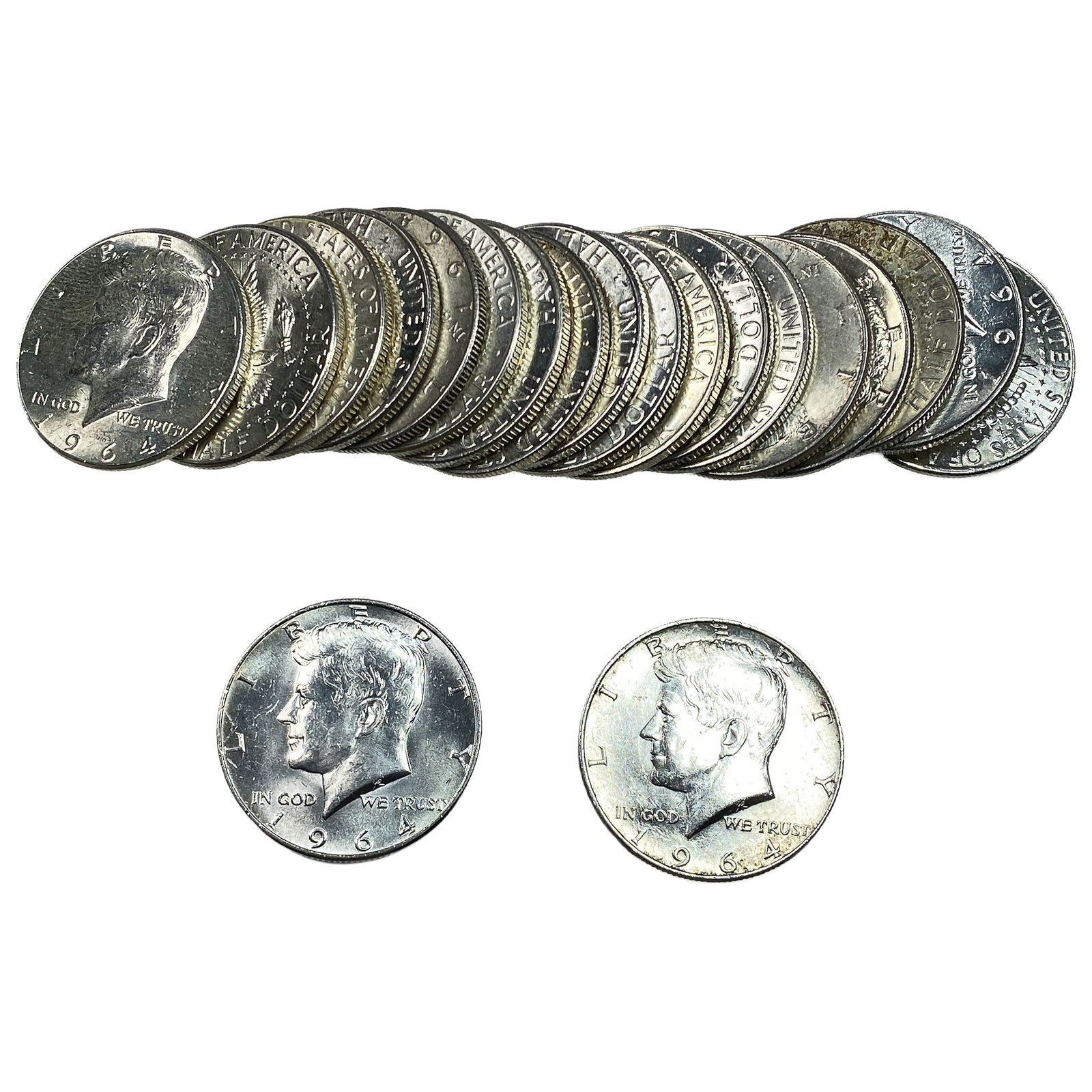 [20 Coins] 1964 Kennedy Half Dollar: [20 Coins] 1964 Kennedy Half Dollar