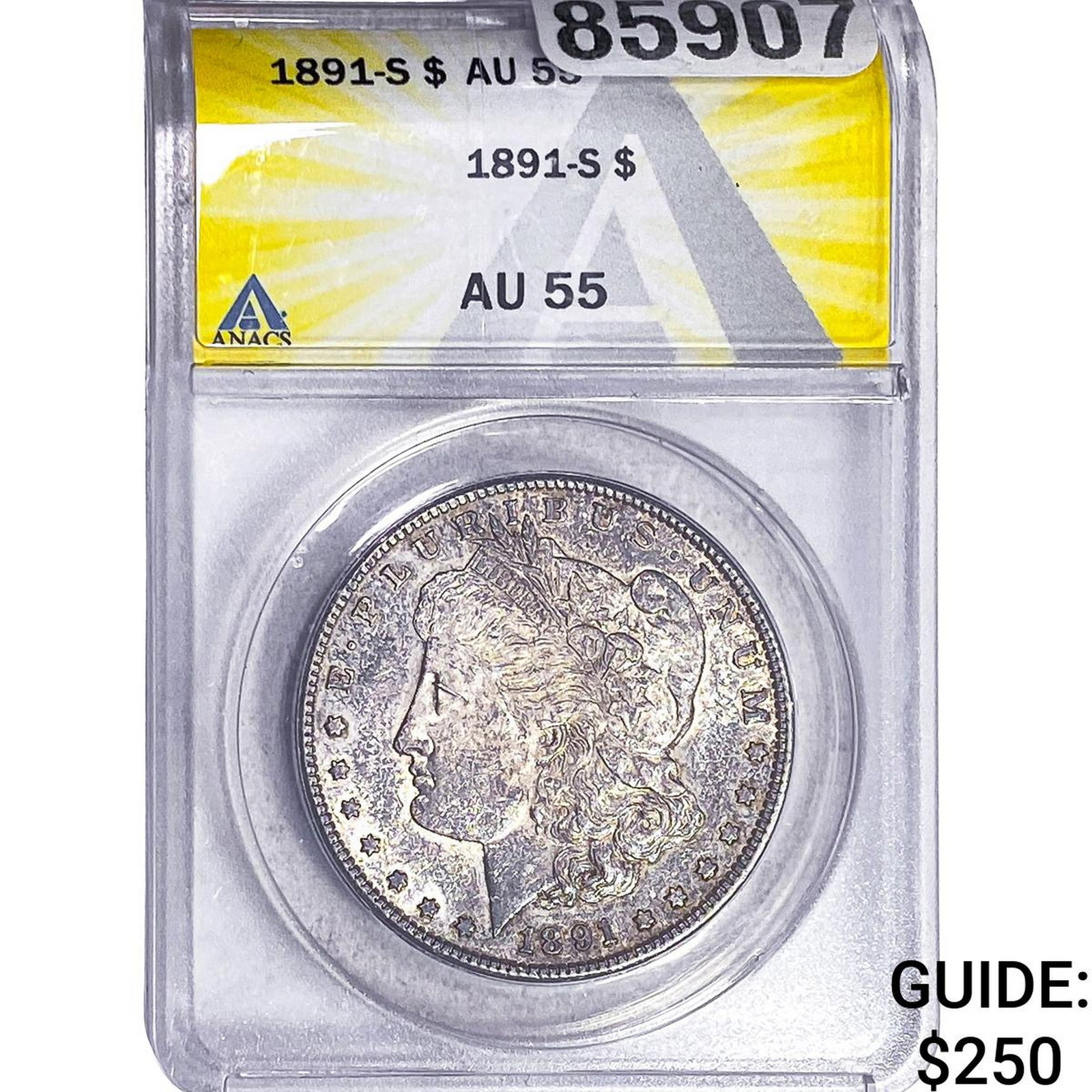 1891-S Morgan Silver Dollar ANACS AU55 (1 of 2)