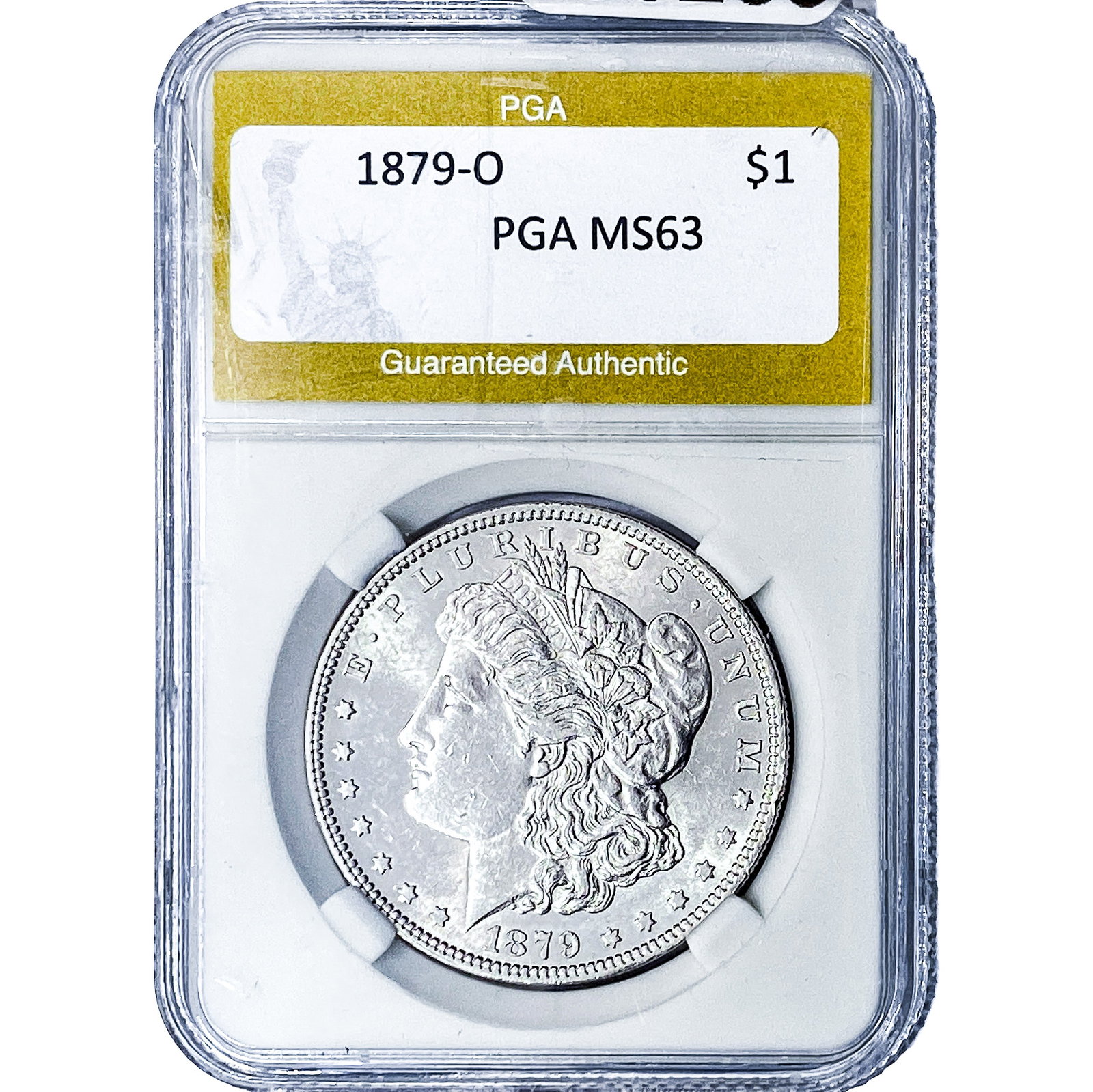 1879-O Morgan Silver Dollar PGA MS63: 1879-O Morgan Silver Dollar PGA MS63