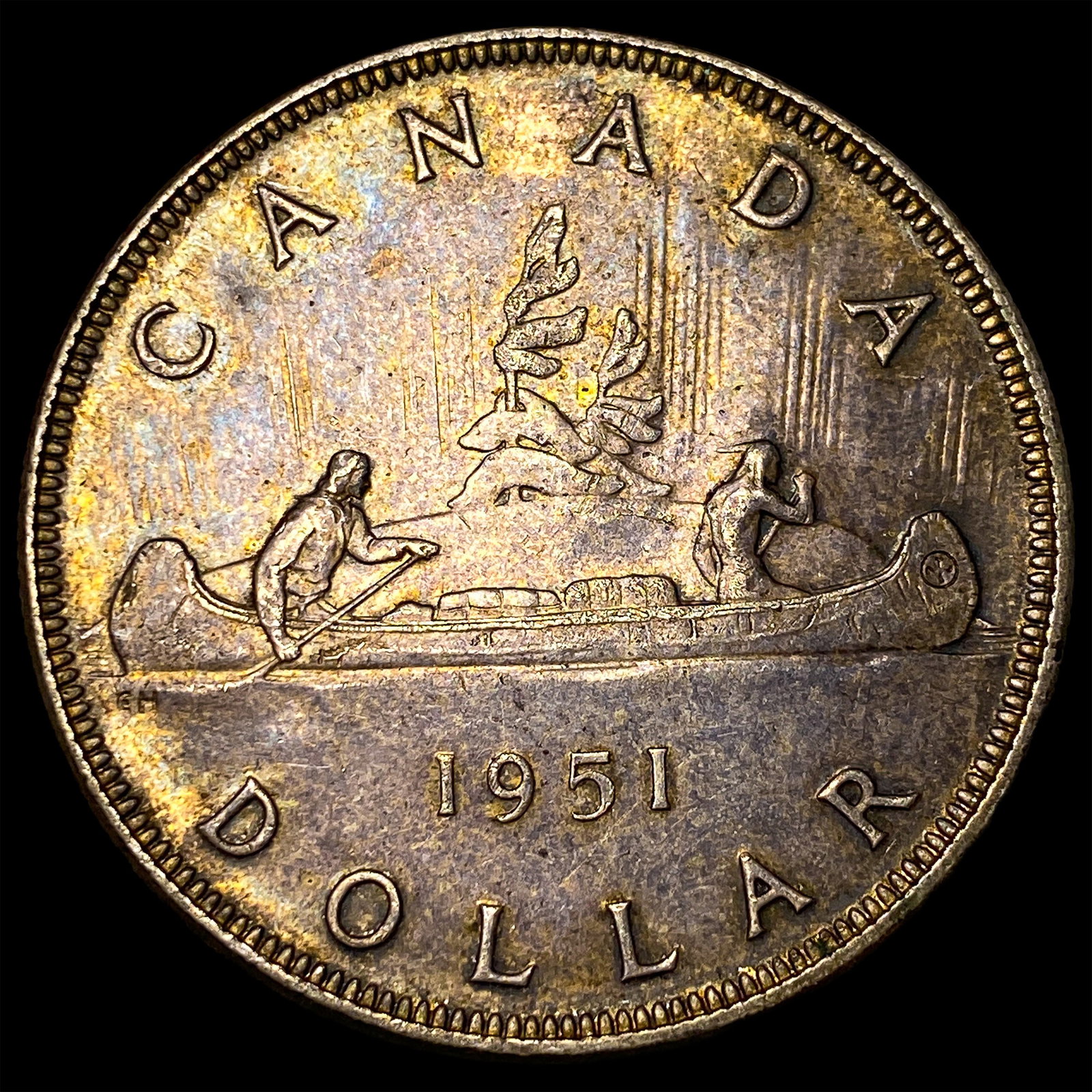 1951 Canada SIlver Dollar - 2