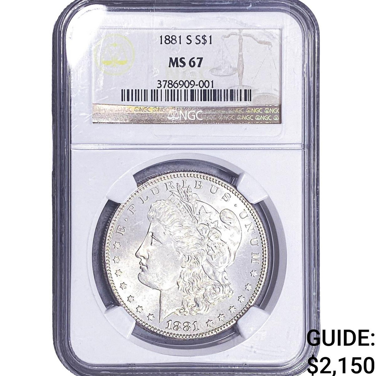 1881-S Morgan Silver Dollar NGC MS67 (1 of 2)