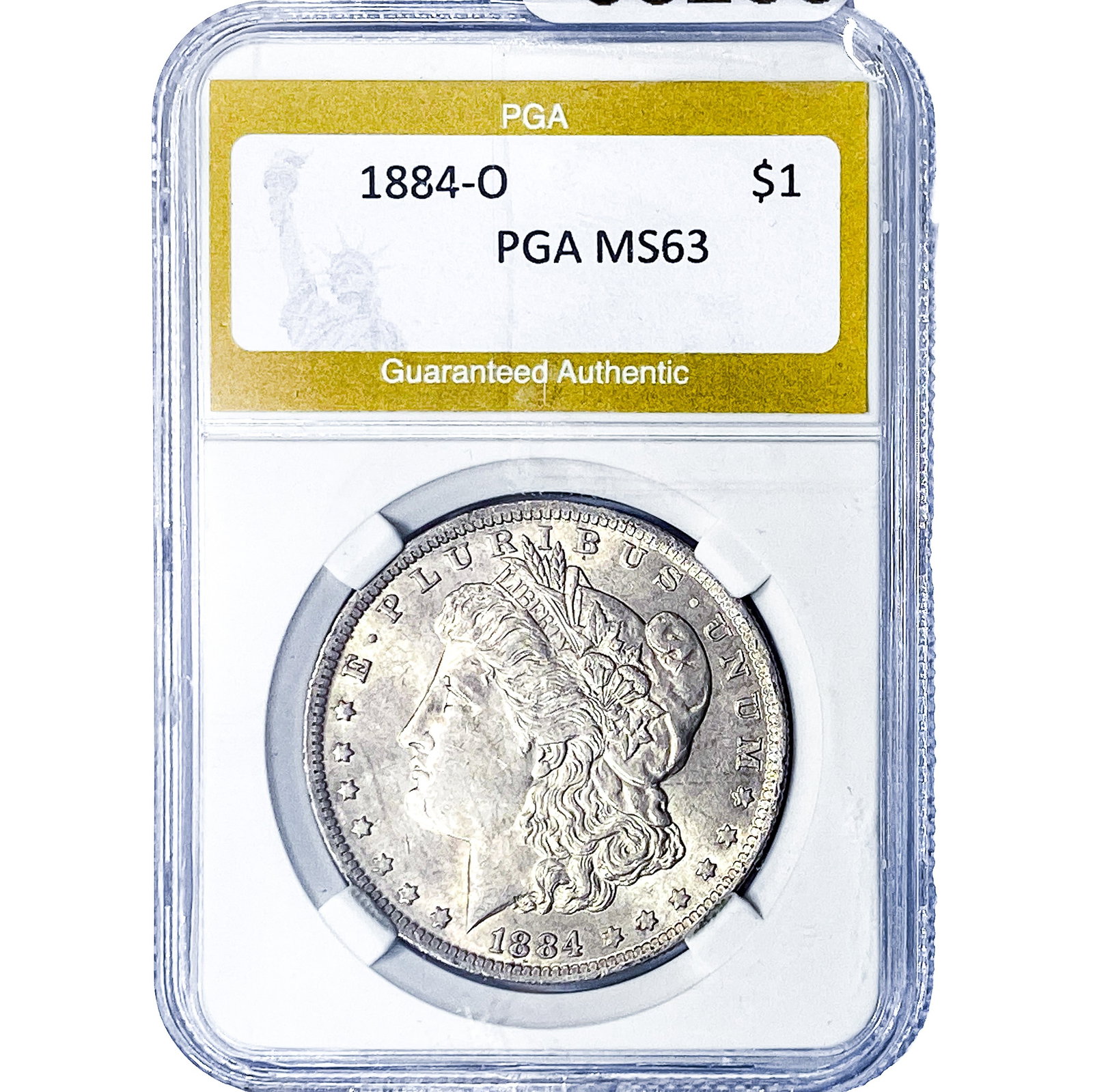1884-O Morgan Silver Dollar PGA MS63: 1884-O Morgan Silver Dollar PGA MS63