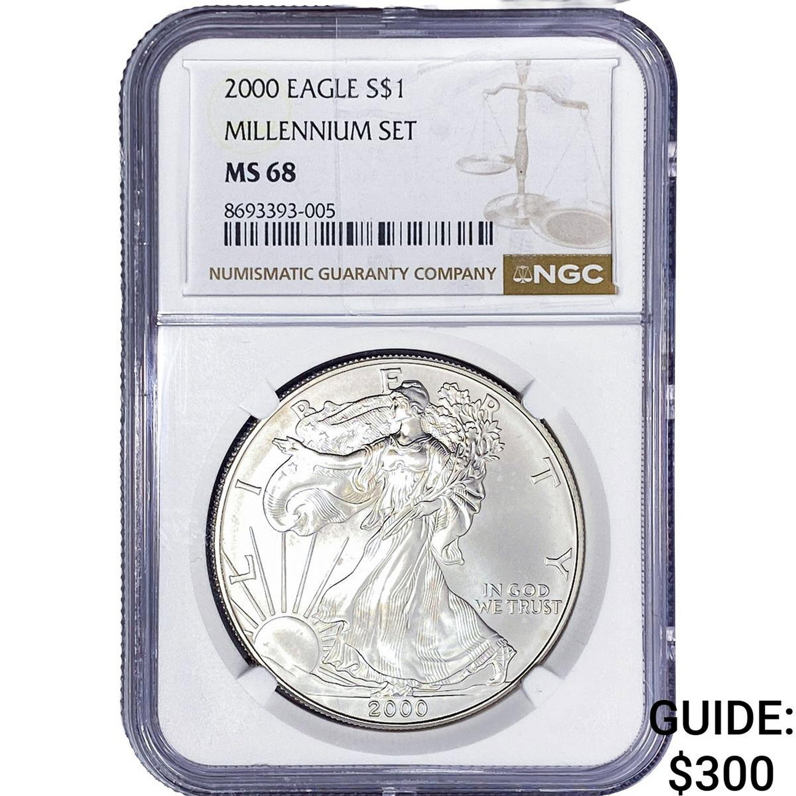 2000 Silver Eagle NGC MS68 (1 of 2)