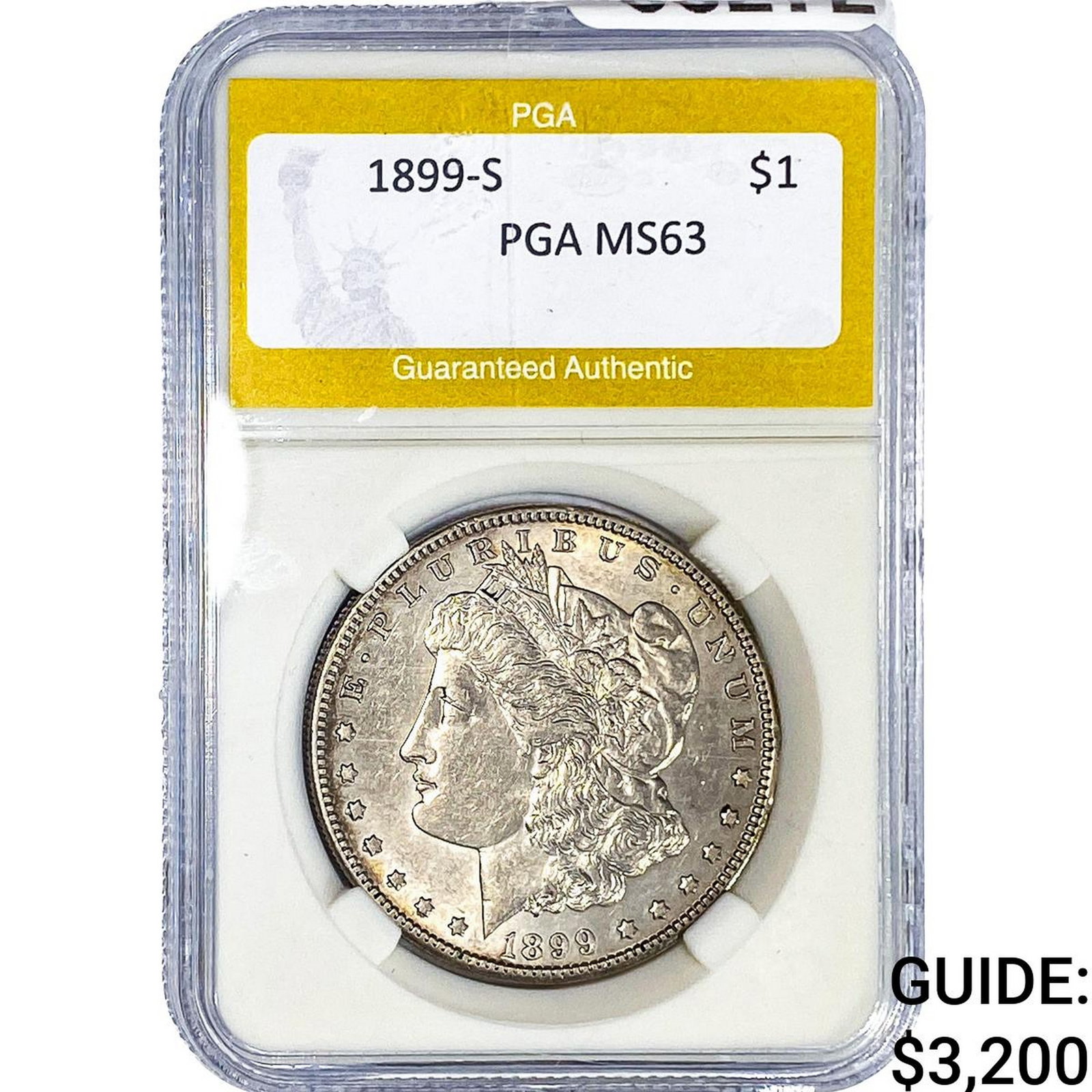 1899-S Morgan Silver Dollar PGA MS63 (1 of 2)