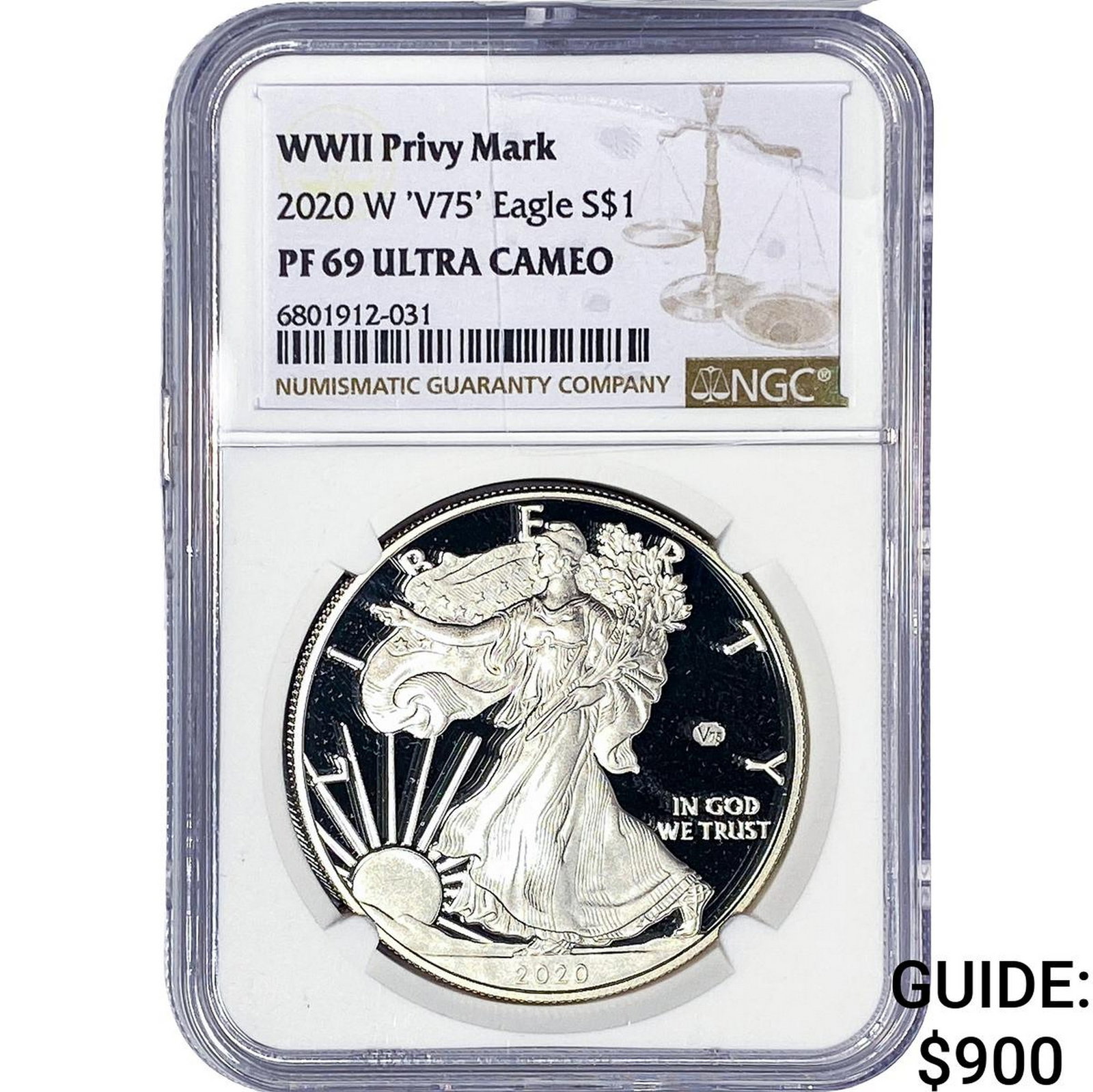 2020-W Silver Eagle NGC PF69 Ultra Cameo (1 of 2)