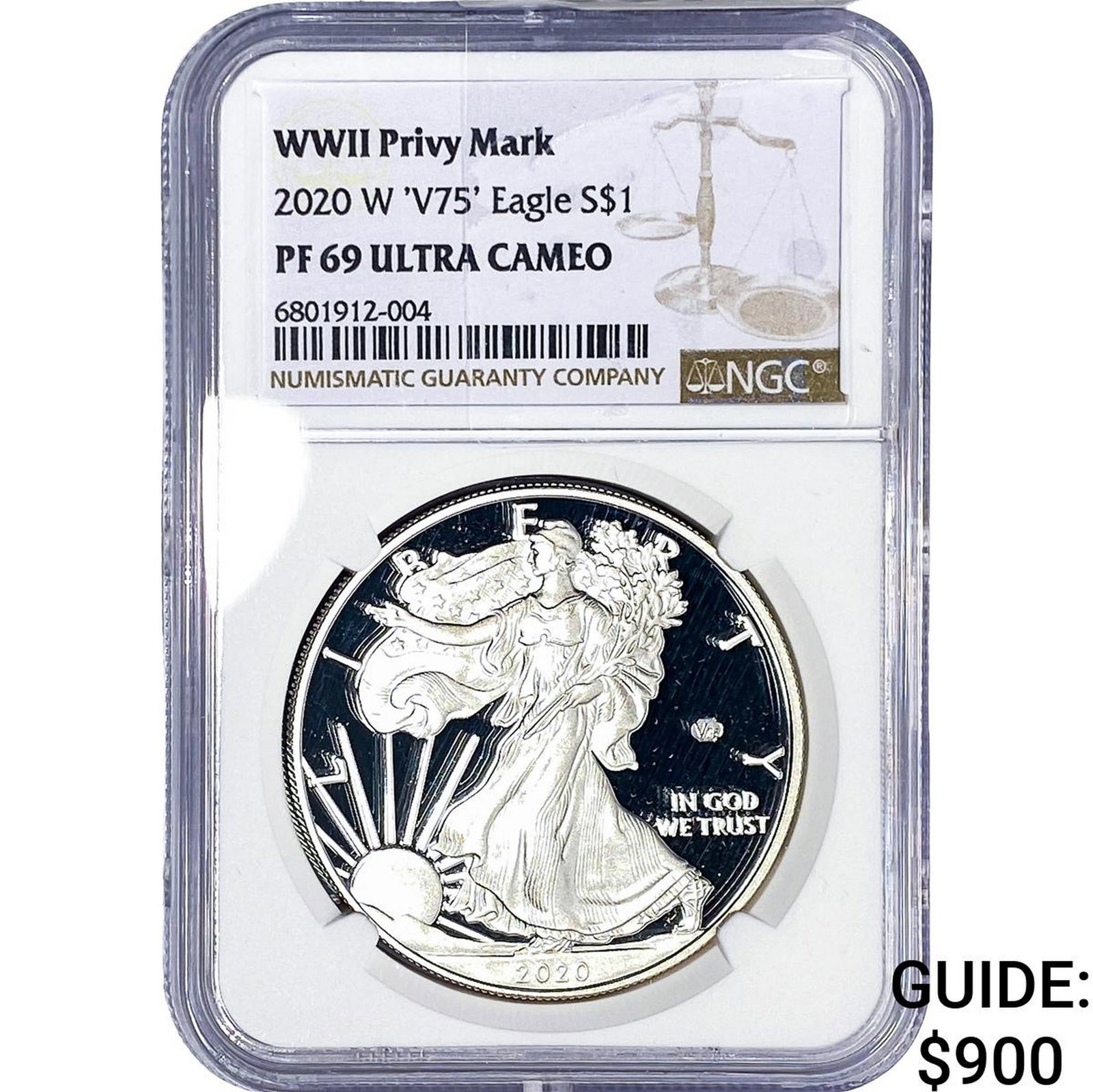 2020-W Silver Eagle NGC PF69 Ultra Cameo (1 of 2)