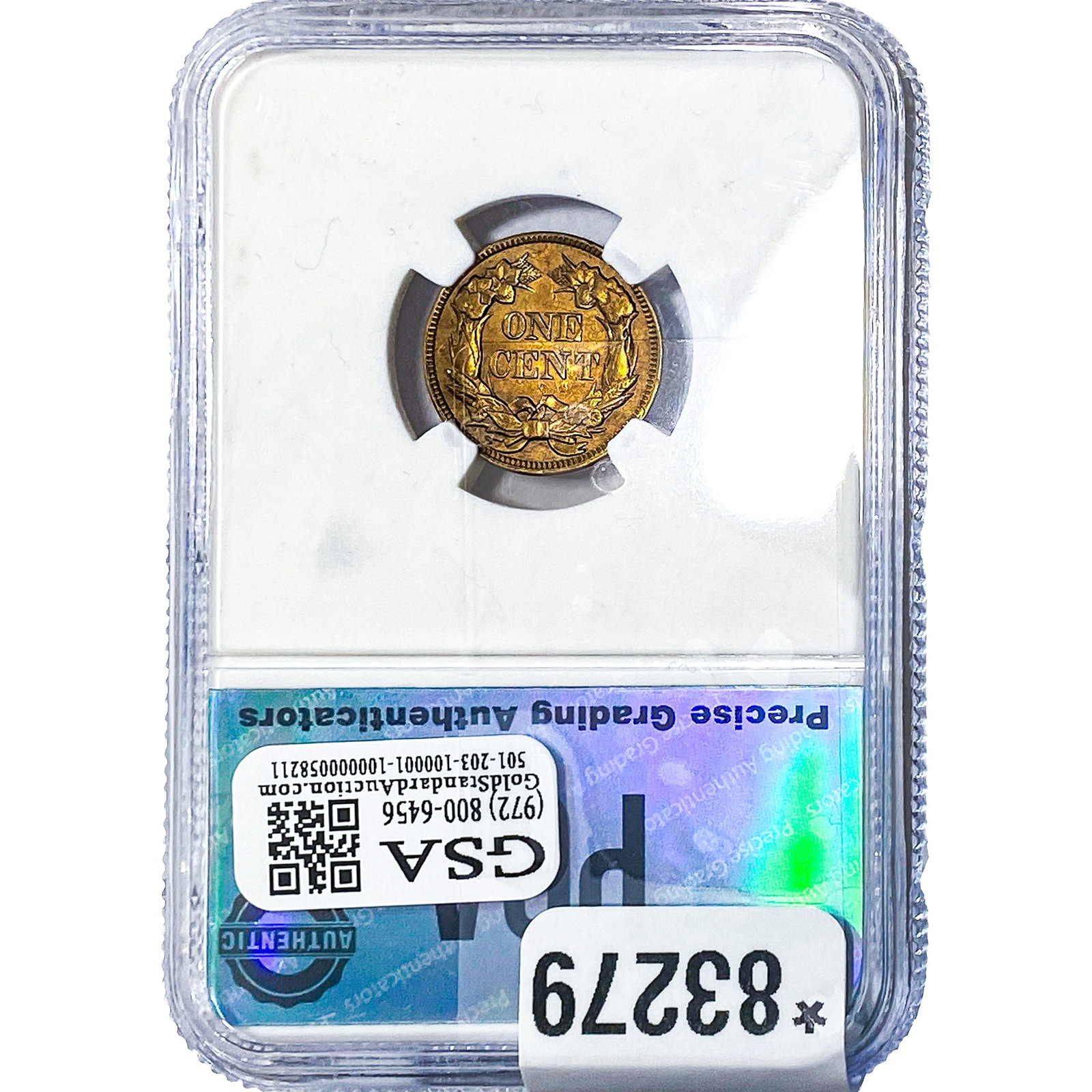 1857 Flying Eagle Cent PGA MS63 - 2