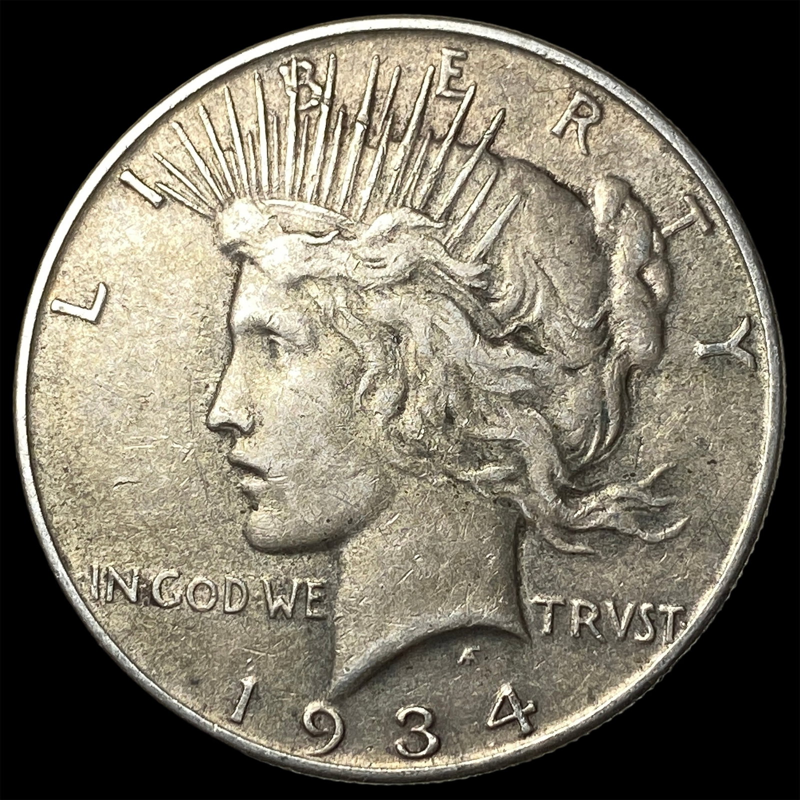 1934 Silver Peace Dollar LIGHTLY CIRCULATED: 1934 Silver Peace Dollar LIGHTLY CIRCULATED