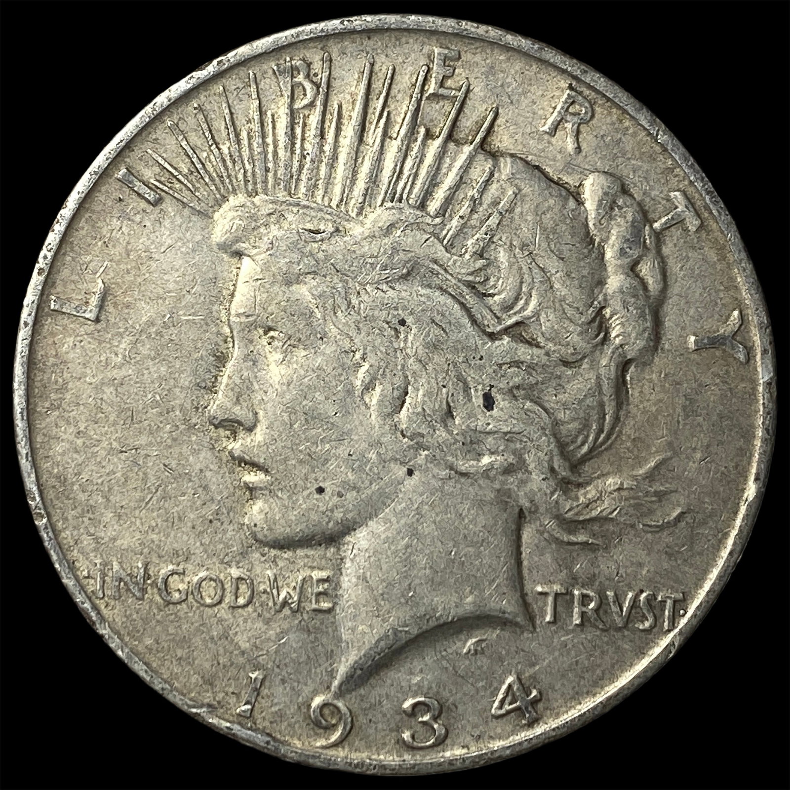 1934-D Silver Peace Dollar LIGHTLY CIRCULATED (1 of 2)