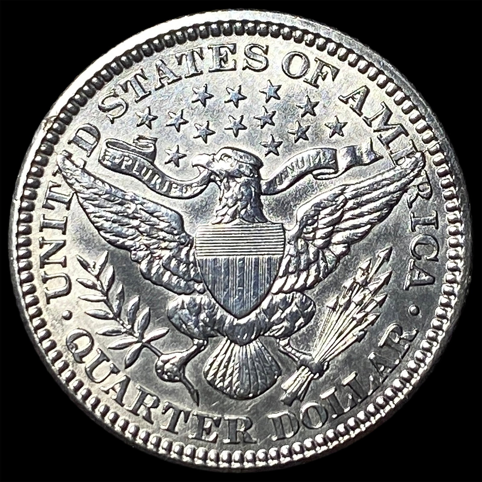 1908 Barber Silver Quarter HIGH GRADE - 2
