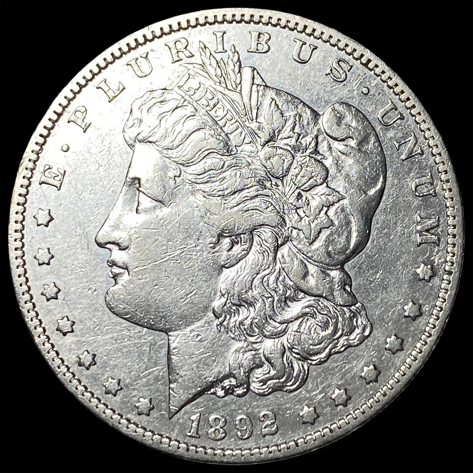 1892-S Silver Morgan Dollar CHOICE AU: 1892-S Silver Morgan Dollar CHOICE AU