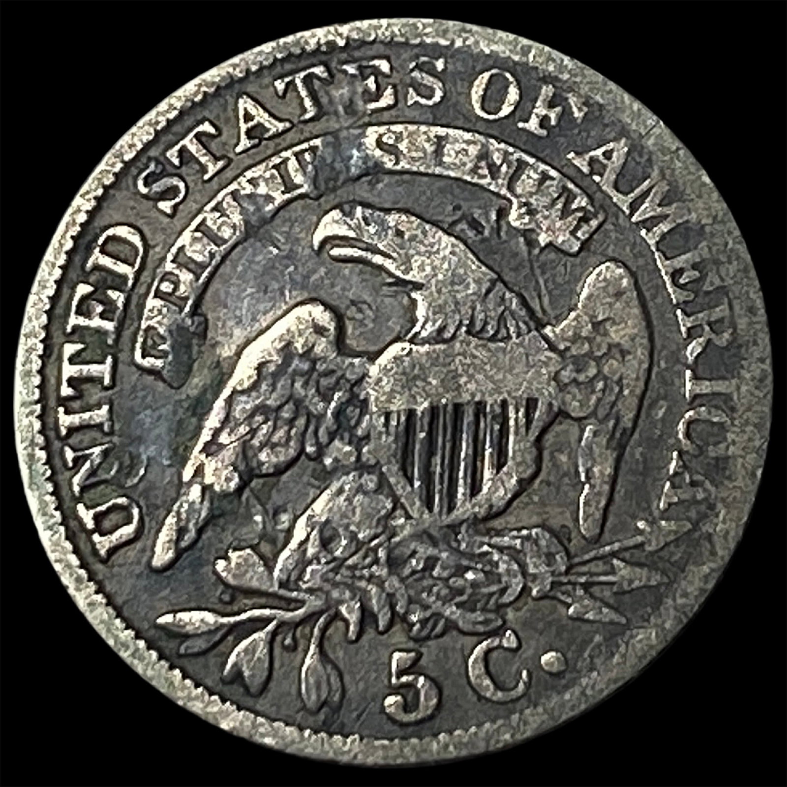 1833 Capped Bust Half Dime LIGHTLY CIRCULATED - 2