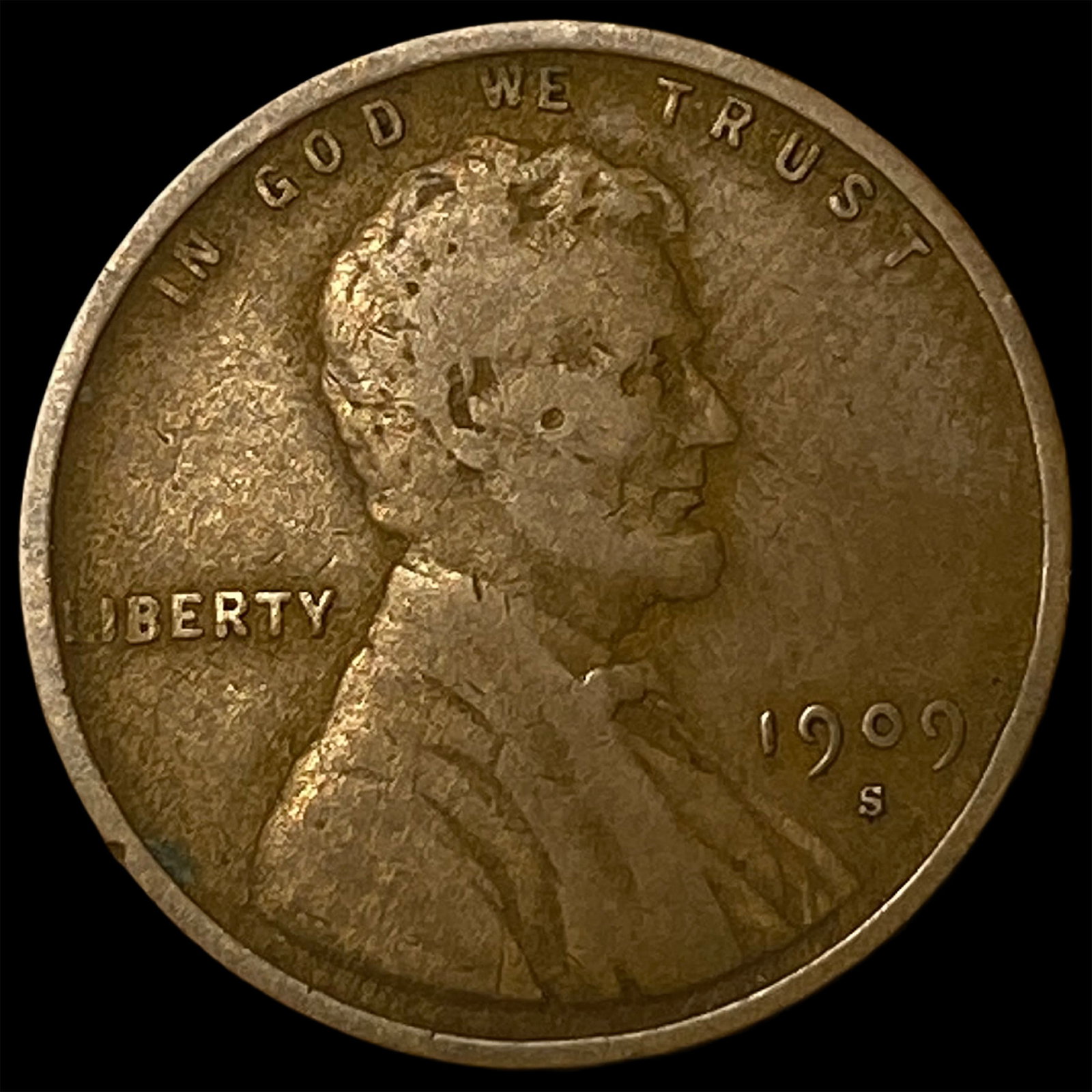 1909-S Lincoln Wheat Cent LIGHTLY CIRCULATED (1 of 2)