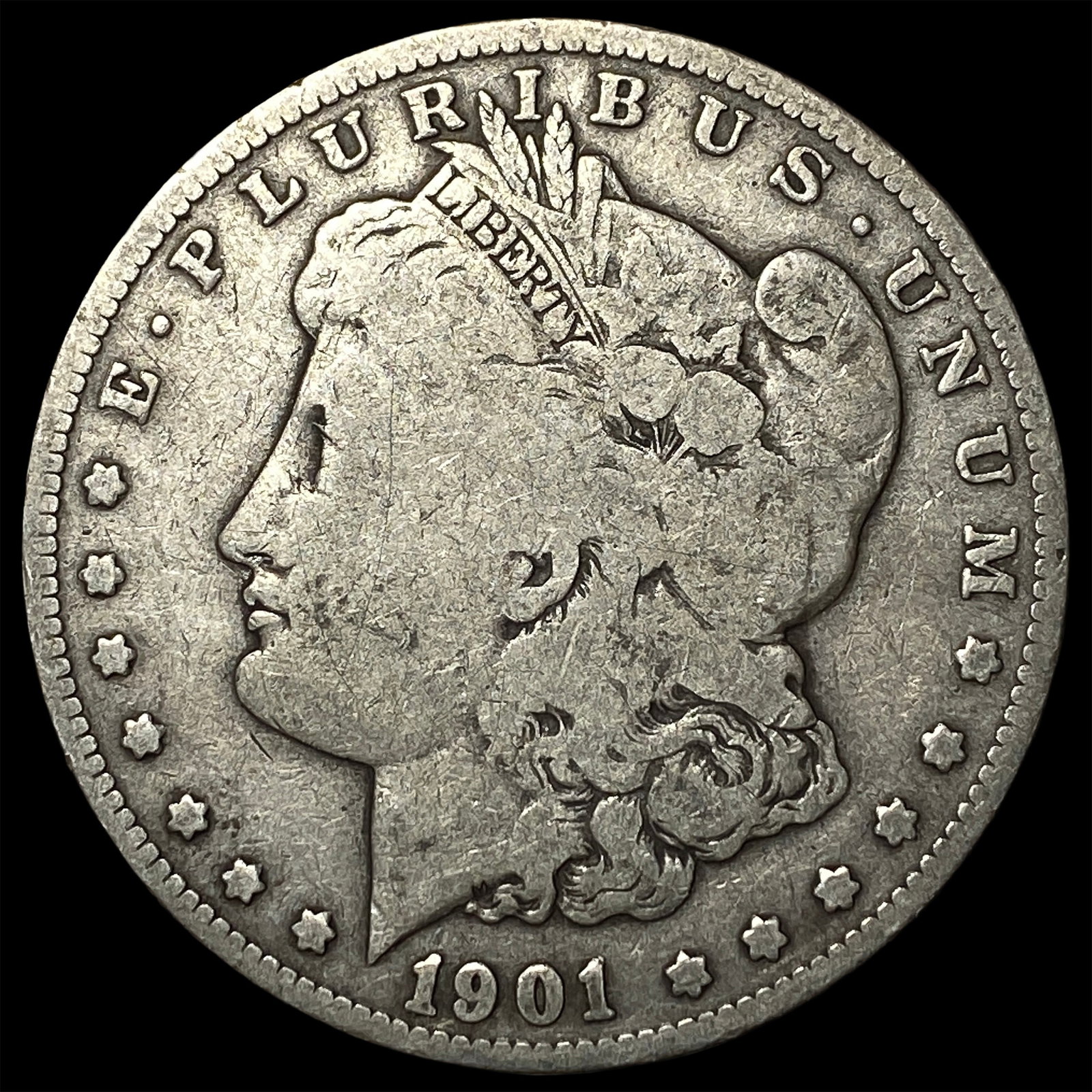 1901-S Silver Morgan Dollar NICELY CIRCULATED: 1901-S Silver Morgan Dollar NICELY CIRCULATED