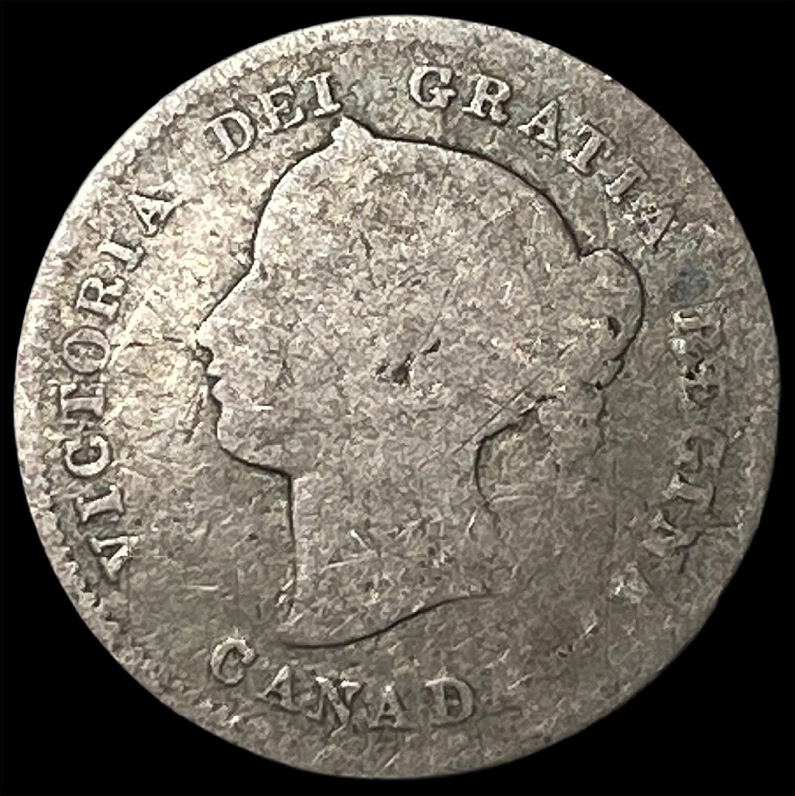 1870 Canada Silver 5 Cents NICELY CIRCULATED: 1870 Canada Silver 5 Cents NICELY CIRCULATED