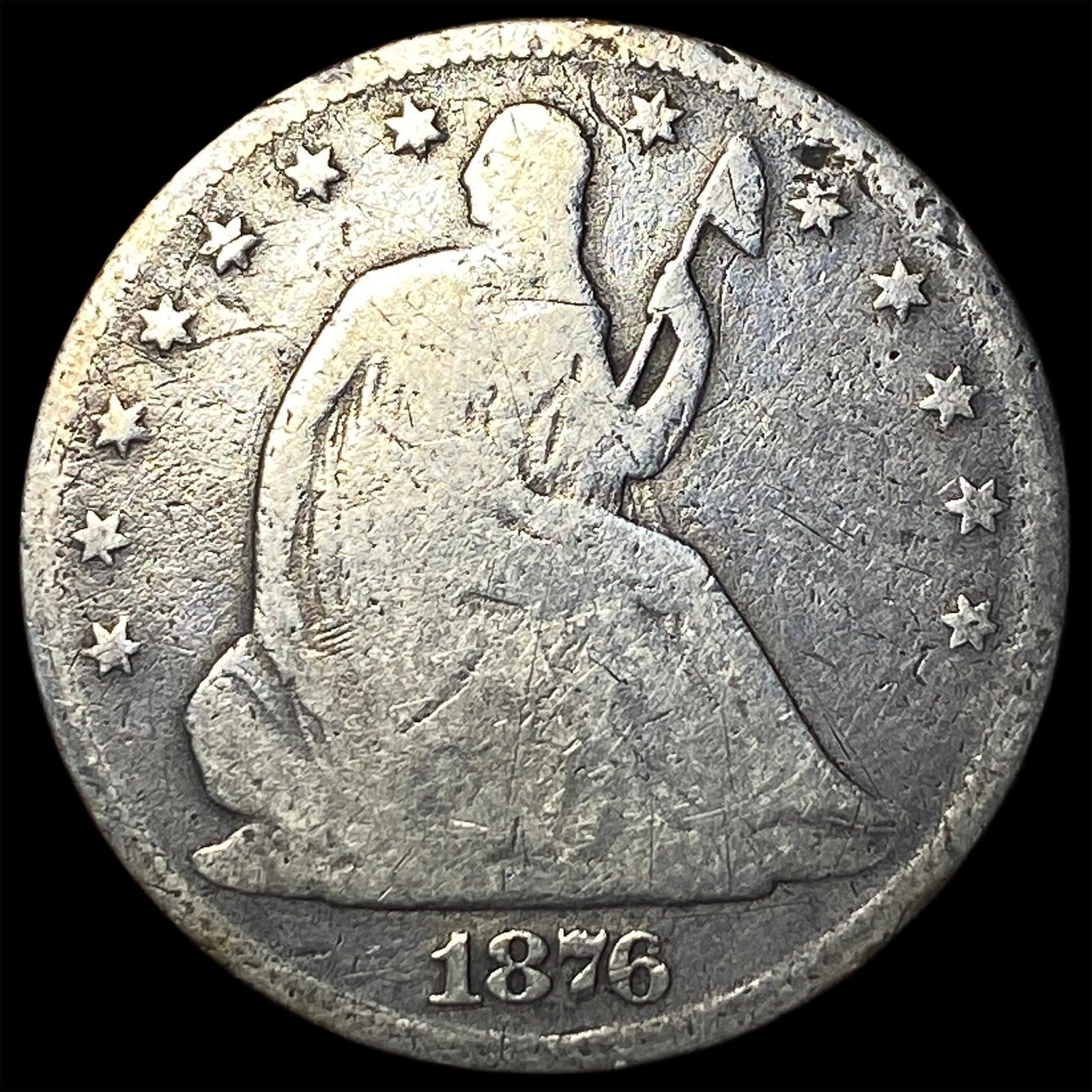 1876 Seated Liberty Half Dollar NICELY CIRCULATED: 1876 Seated Liberty Half Dollar NICELY CIRCULATED