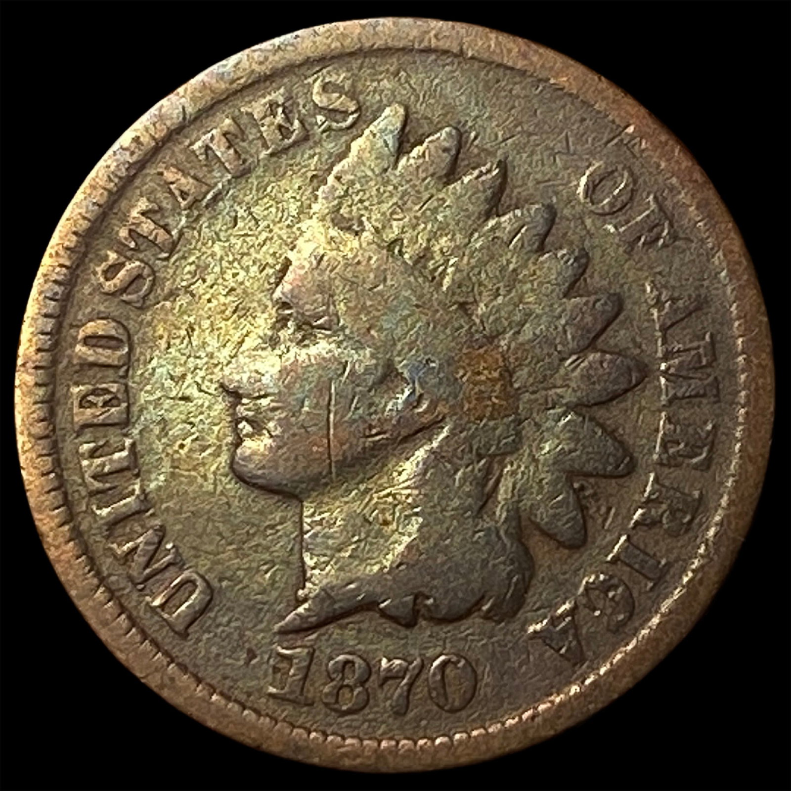 1870 Indian Head Cent NICELY CIRCULATED: 1870 Indian Head Cent NICELY CIRCULATED