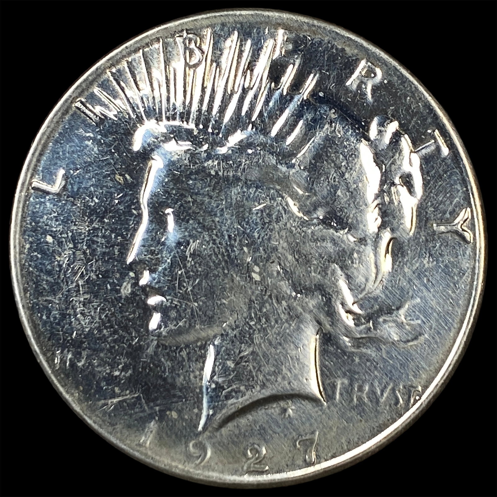 1927-S Silver Peace Dollar LIGHTLY CIRCULATED: 1927-S Silver Peace Dollar LIGHTLY CIRCULATED