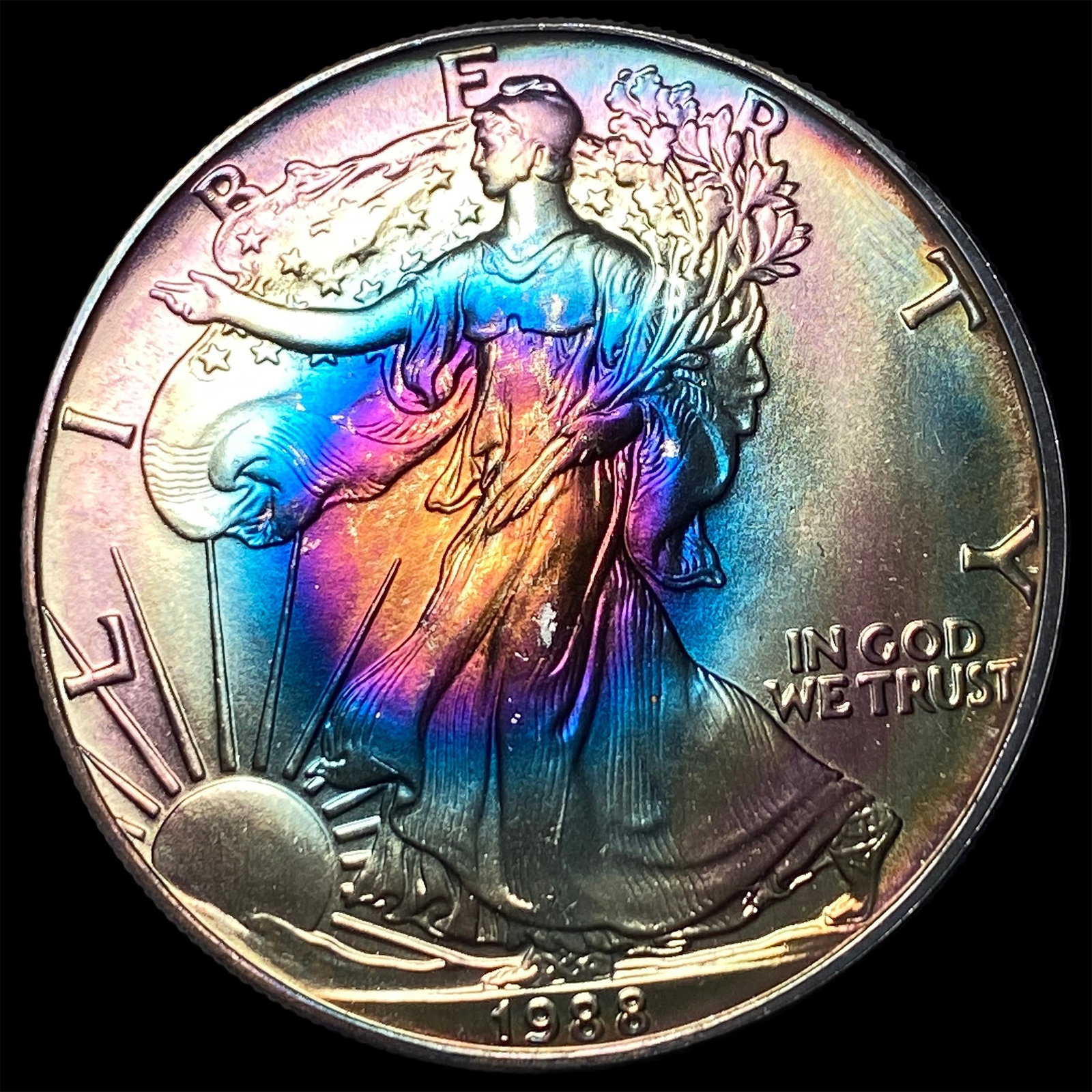 1988 1 oz Silver American Eagle $1 UNCIRCULATED (1 of 2)