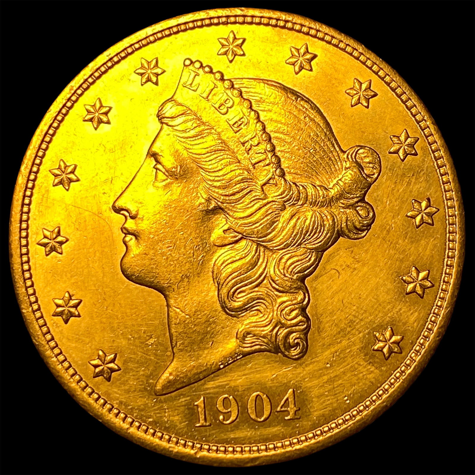 1904 Liberty Head $20 Gold Double Eagle UNCIRCULATED: 1904 Liberty Head $20 Gold Double Eagle UNCIRCULATED