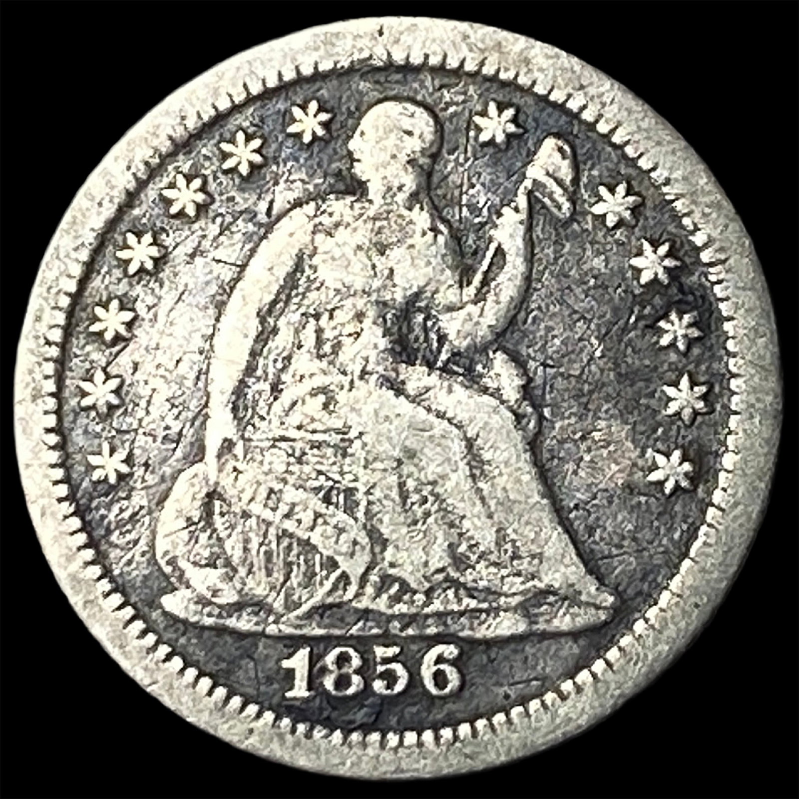 1856-O Silver Half Dime LIGHTLY CIRCULATED: 1856-O Silver Half Dime LIGHTLY CIRCULATED