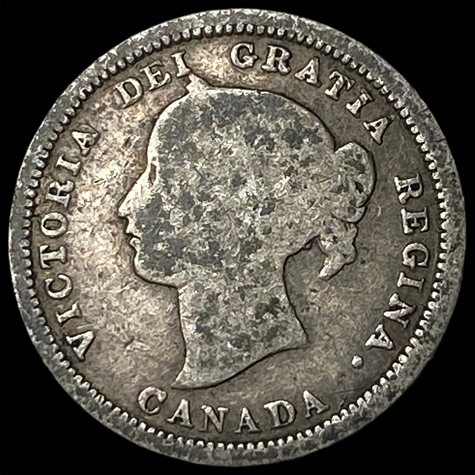 1870 Canada Silver 5 Cents NICELY CIRCULATED (1 of 2)