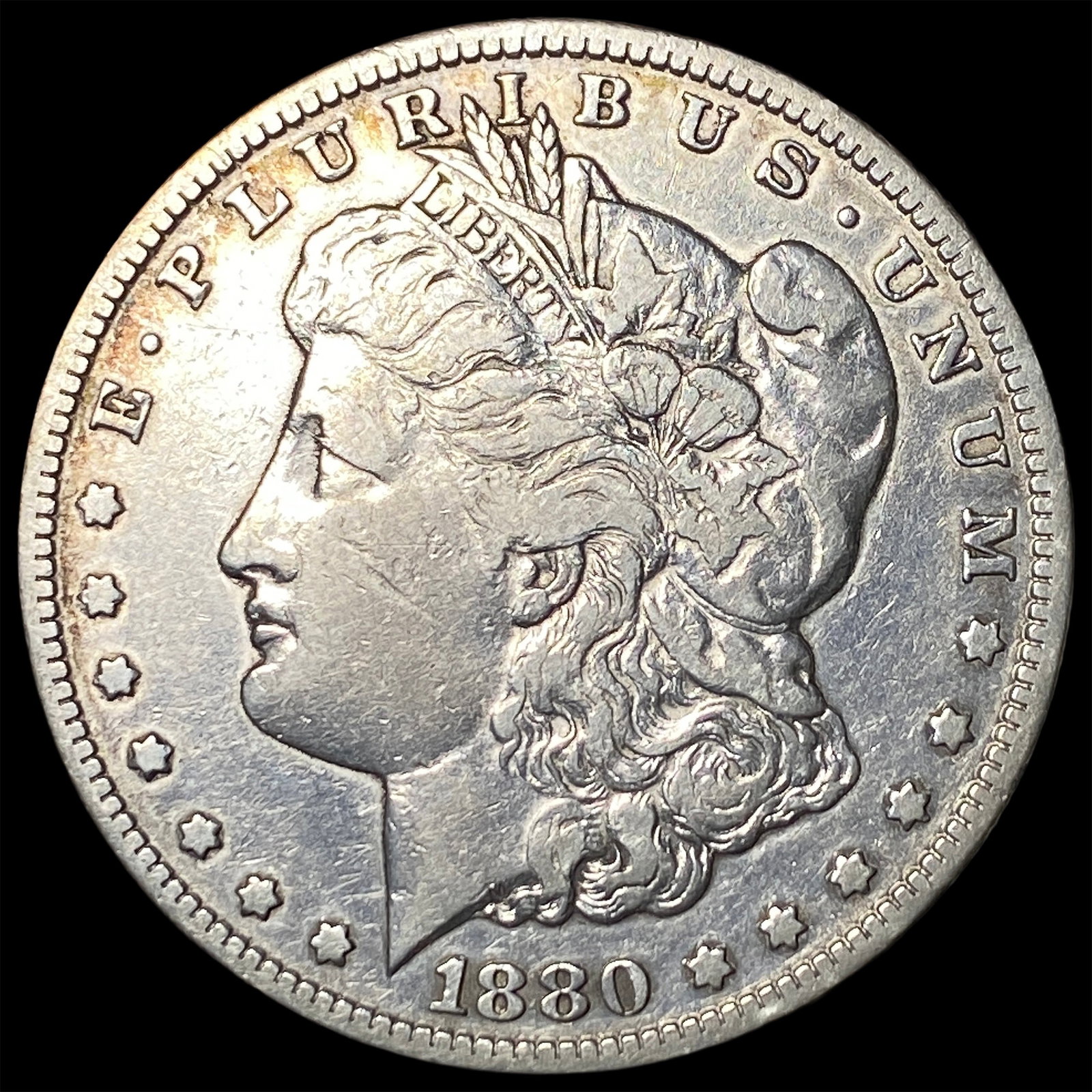 1880-CC Silver Morgan Dollar ABOUT UNCIRCULATED (1 of 2)