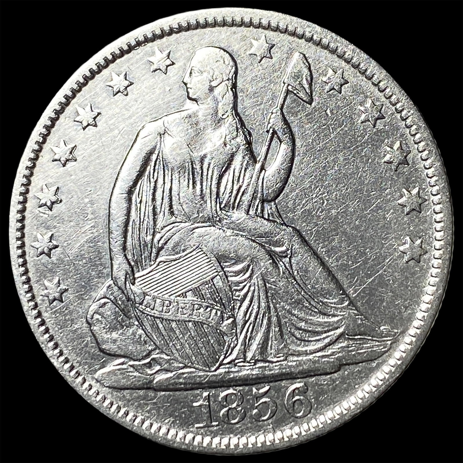 1856-O Silver Half Dollar UNCIRCULATED: 1856-O Silver Half Dollar UNCIRCULATED