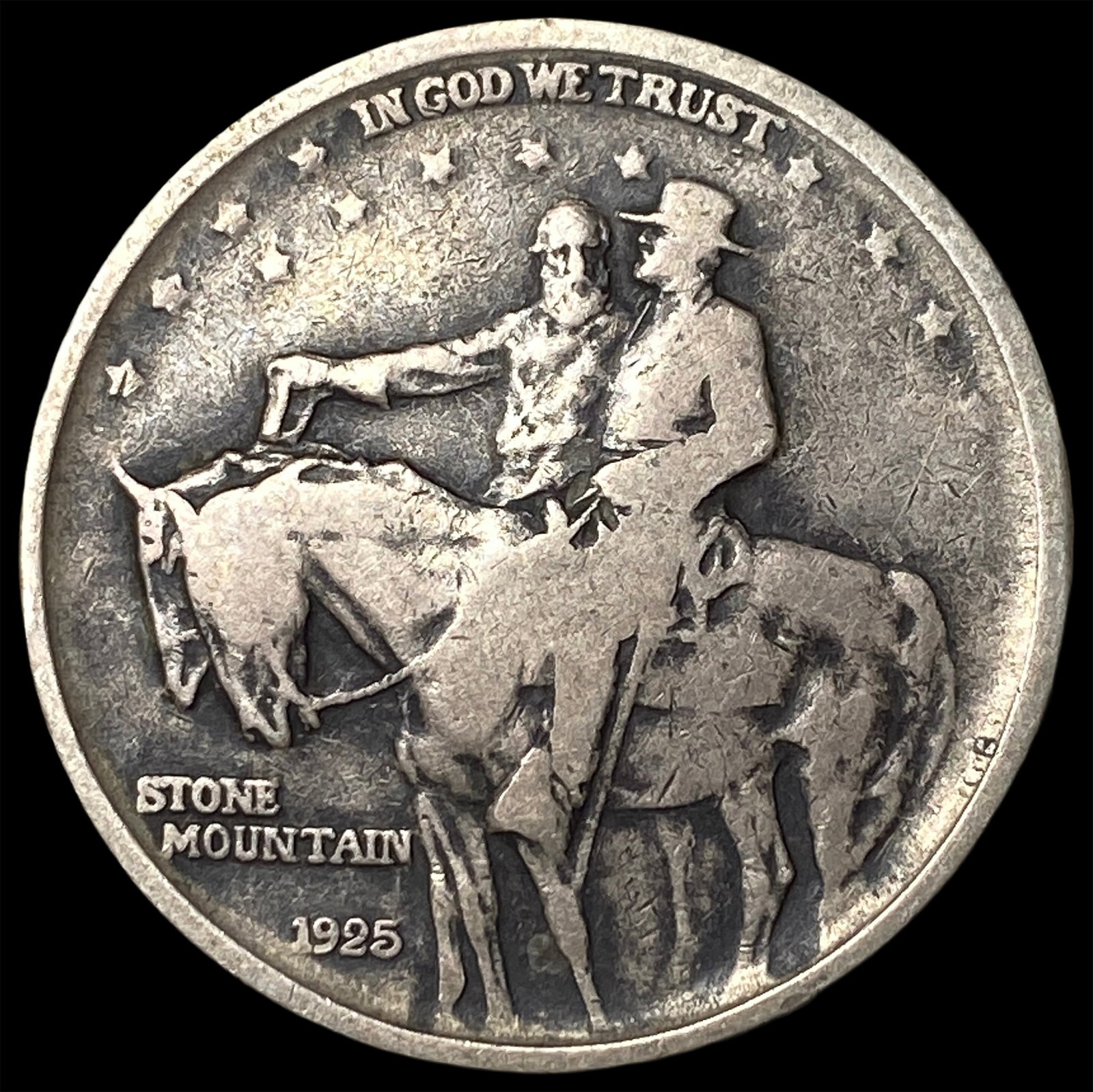 1925 Silver Stone Mountain Half Dollar LIGHTLY CIRCULATED: 1925 Silver Stone Mountain Half Dollar LIGHTLY CIRCULATED