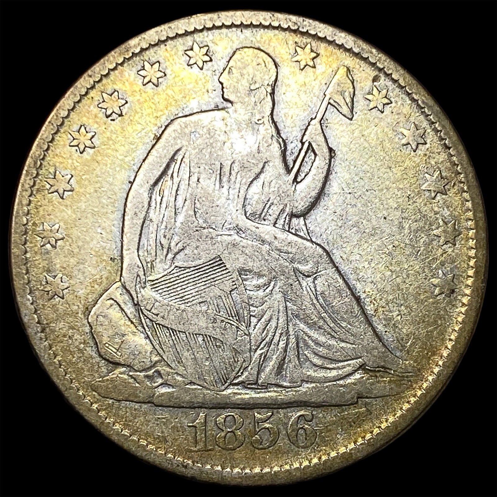 1856 Seated Liberty Half Dollar LIGHTLY CIRCULATED (1 of 2)