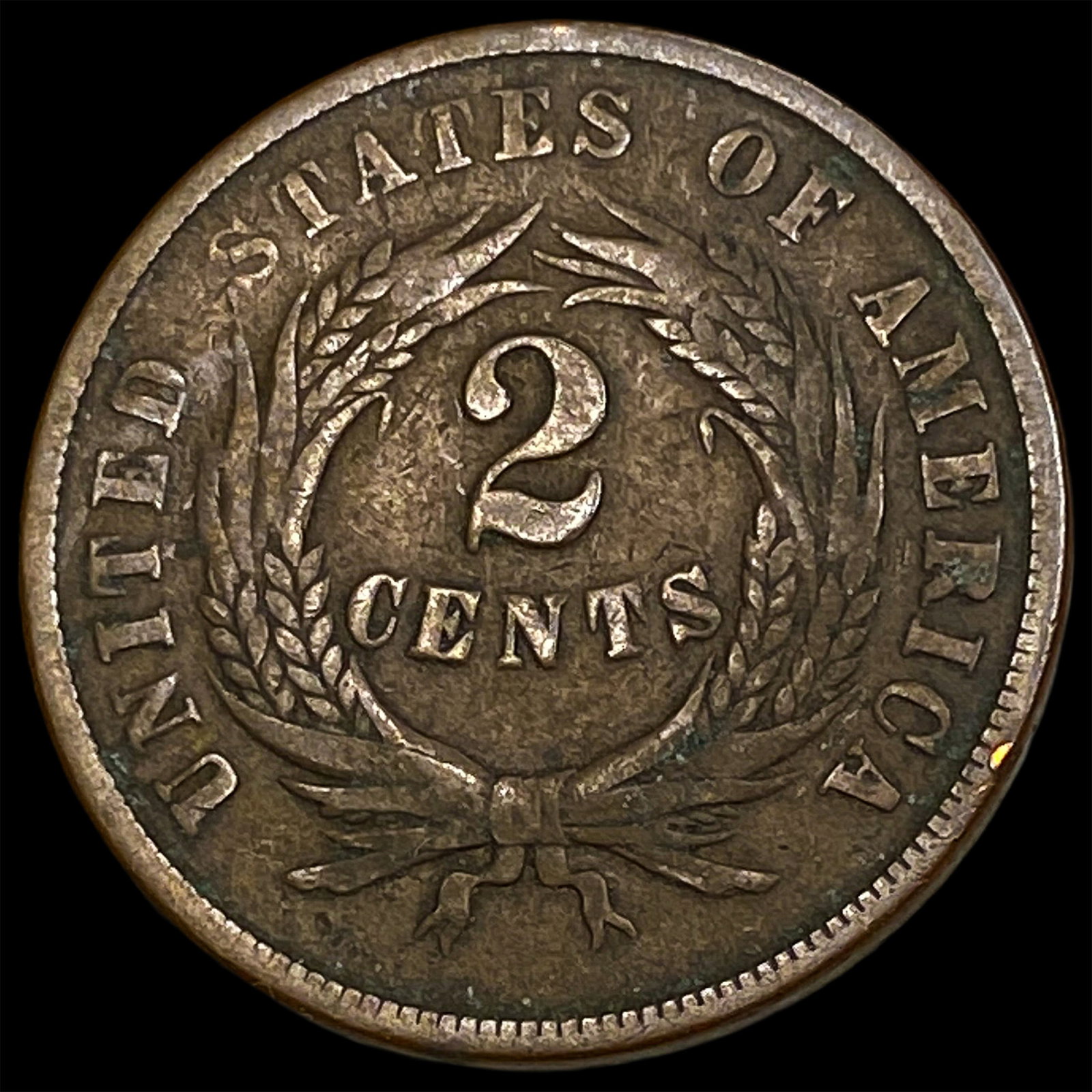 1864 Two-Cent Piece NICELY CIRCULATED - 2