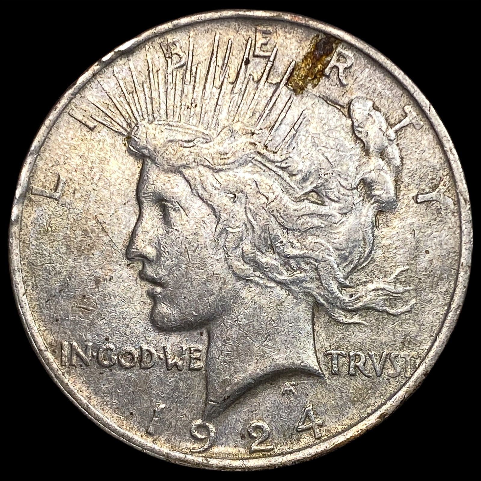 1924 Peace Silver Dollar NEARLY UNCIRCULATED: 1924 Peace Silver Dollar NEARLY UNCIRCULATED