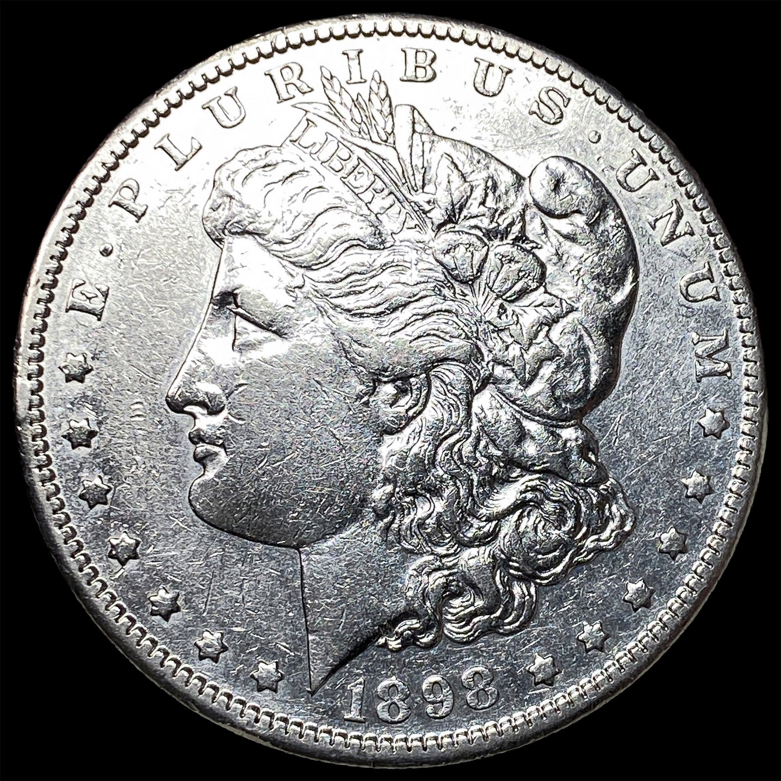 1898-S Silver Morgan Dollar CLOSELY UNCIRCULATED: 1898-S Silver Morgan Dollar CLOSELY UNCIRCULATED