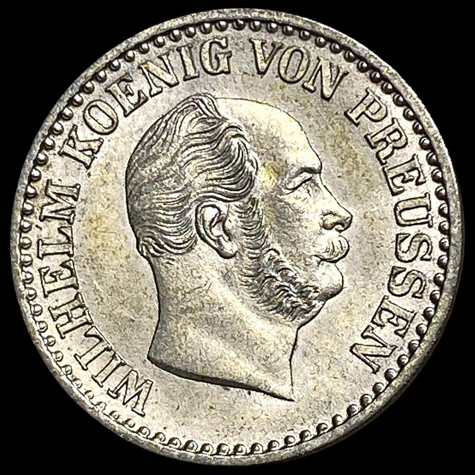 1864-A Prussia Silver 1 Silber Groschen HIGH GRADE (1 of 2)