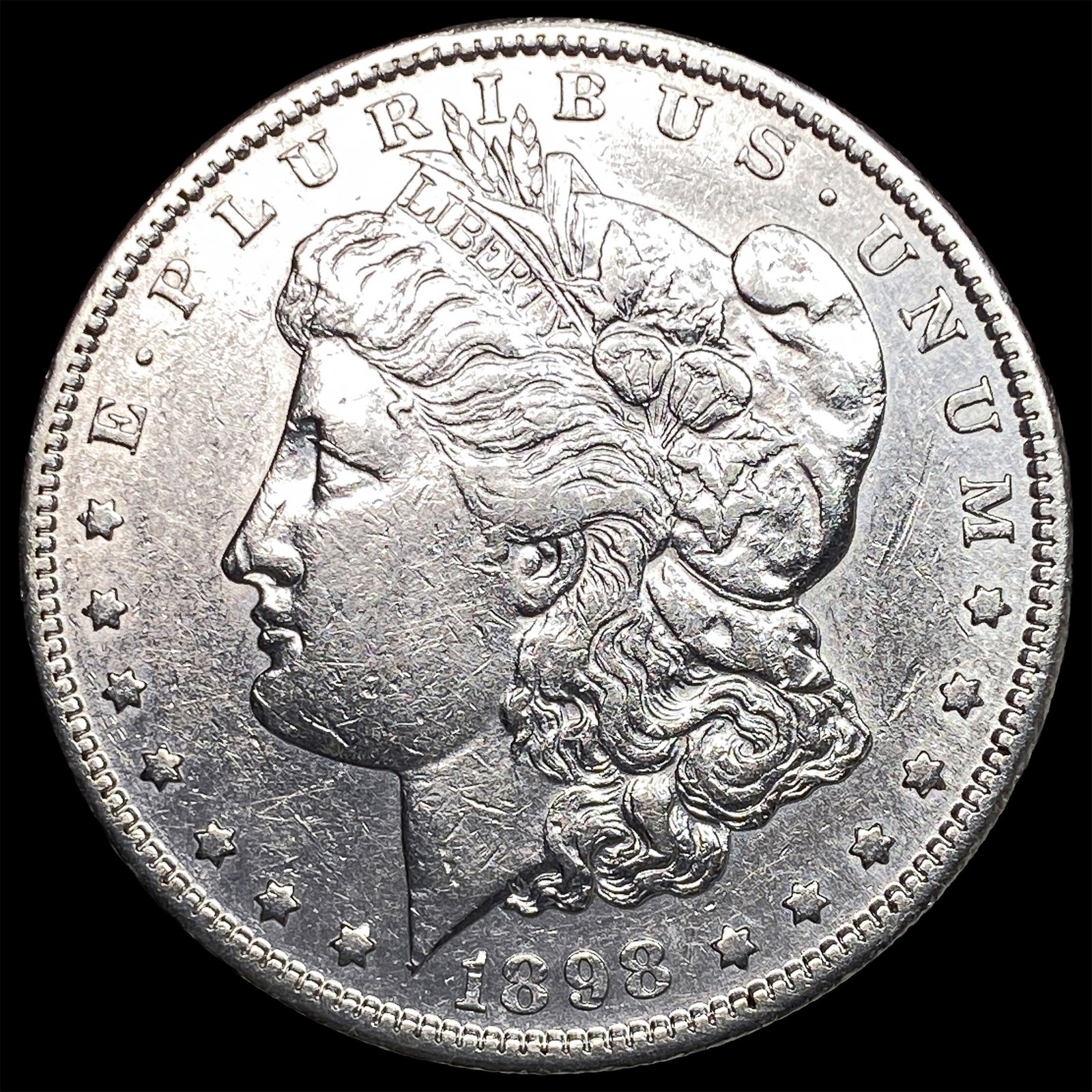 1898-S Silver Morgan Dollar NEARLY UNCIRCULATED: 1898-S Silver Morgan Dollar NEARLY UNCIRCULATED