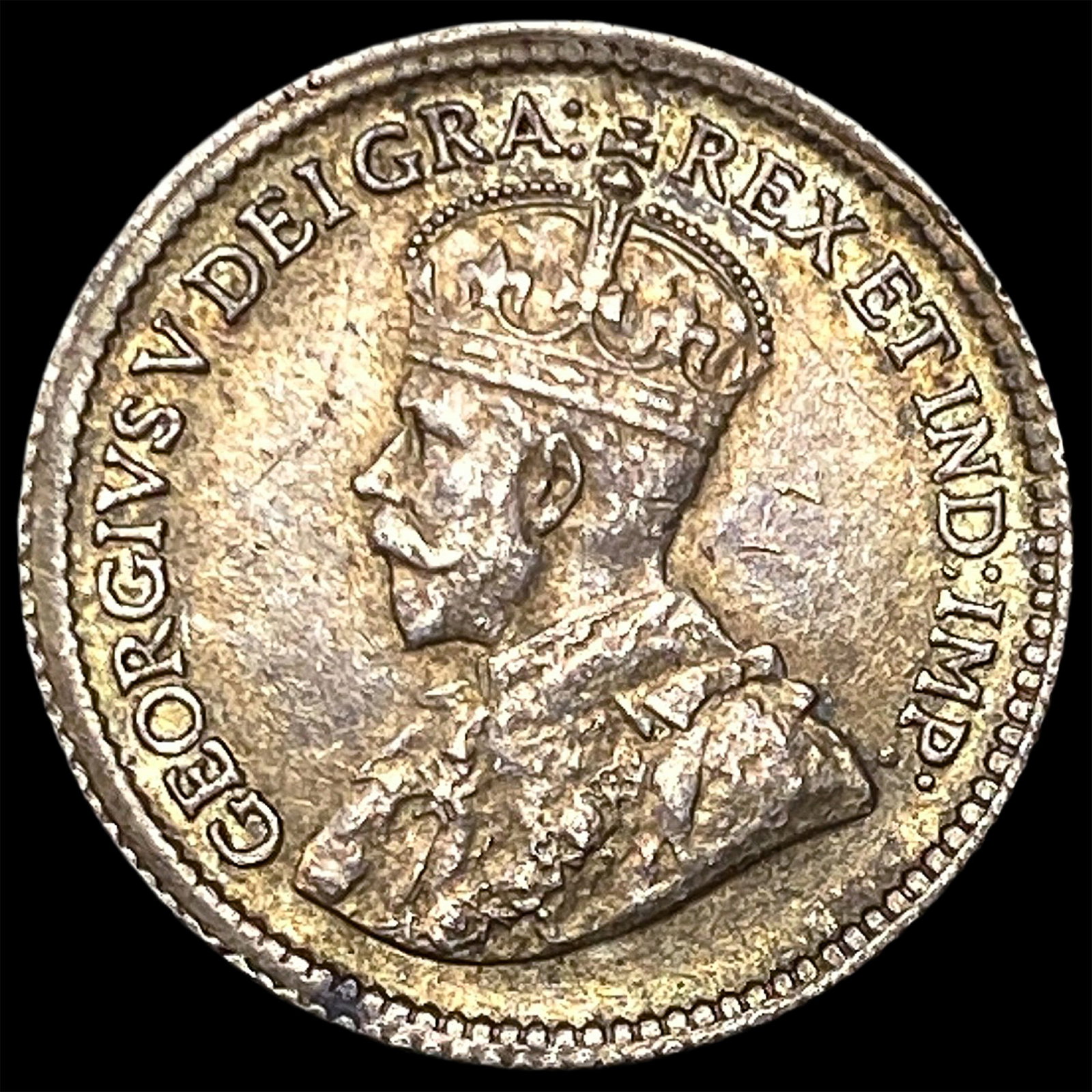 1916 Canada Silver 5 Cents CHOICE AU: 1916 Canada Silver 5 Cents CHOICE AU