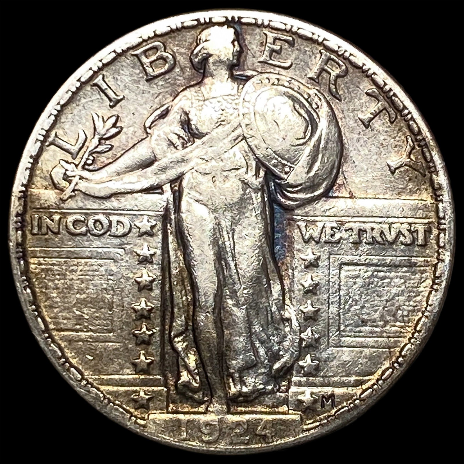 1924 Standing Liberty Quarter NEARLY UNCIRCULATED: 1924 Standing Liberty Quarter NEARLY UNCIRCULATED