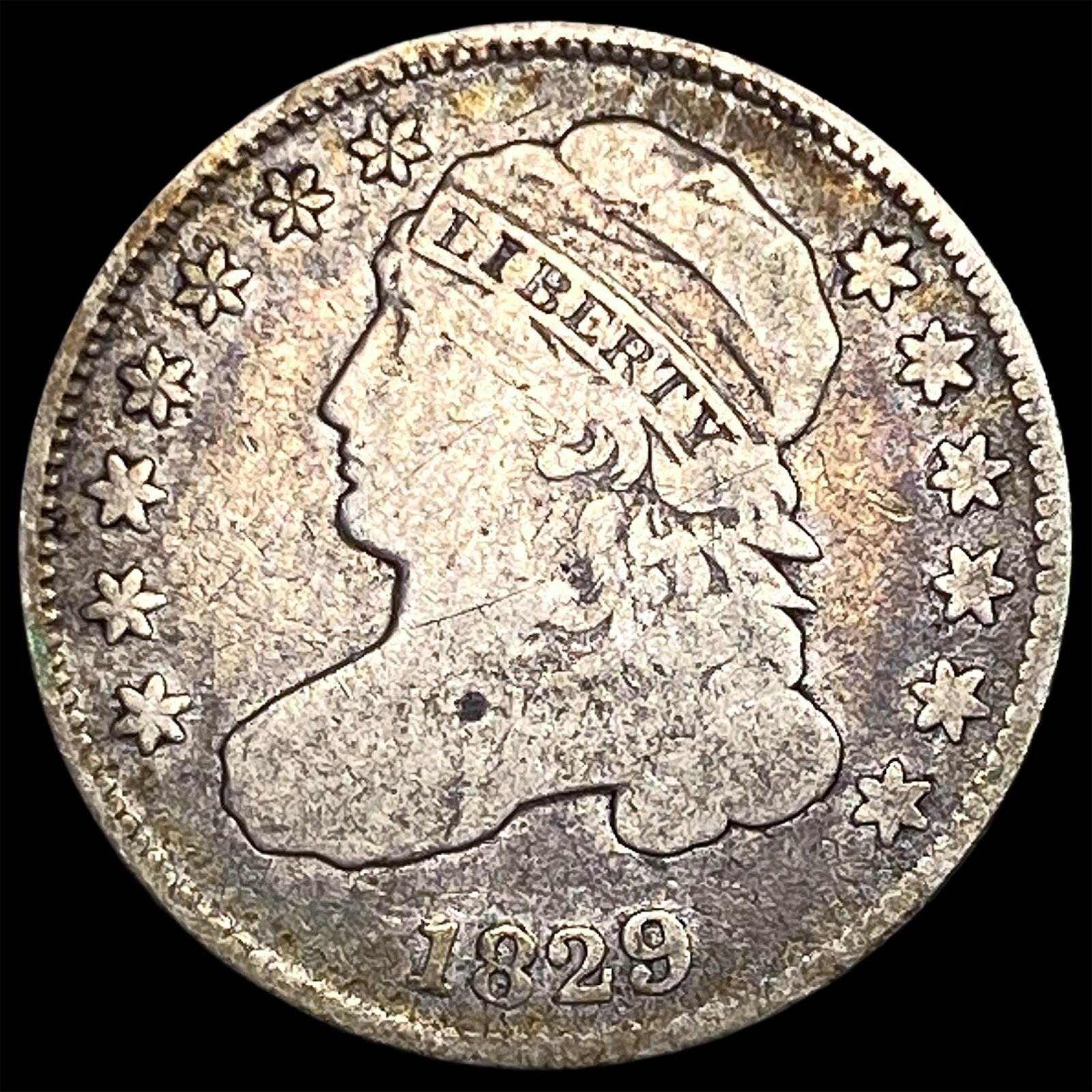 1829 Capped Bust Dime LIGHTLY CIRCULATED: 1829 Capped Bust Dime LIGHTLY CIRCULATED