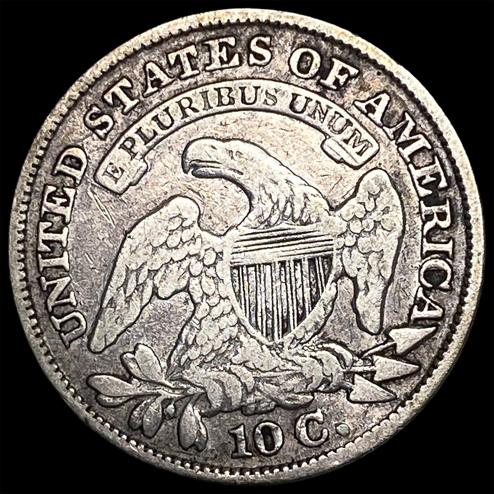 1829 Capped Bust Dime LIGHTLY CIRCULATED - 2