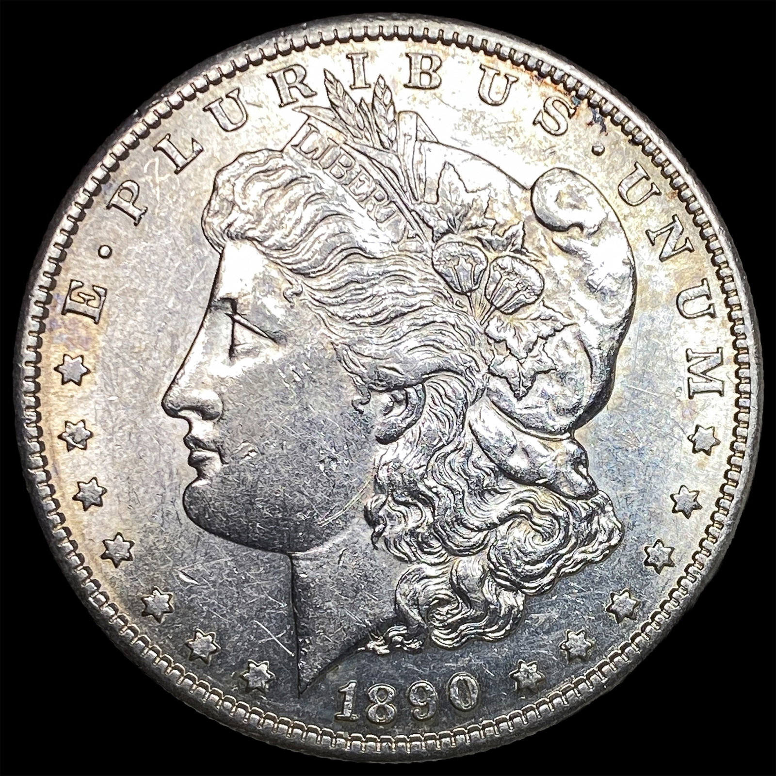 1890-S Silver Morgan Dollar CHOICE AU: 1890-S Silver Morgan Dollar CHOICE AU